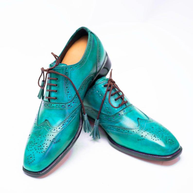 Aqua Dress Shoes