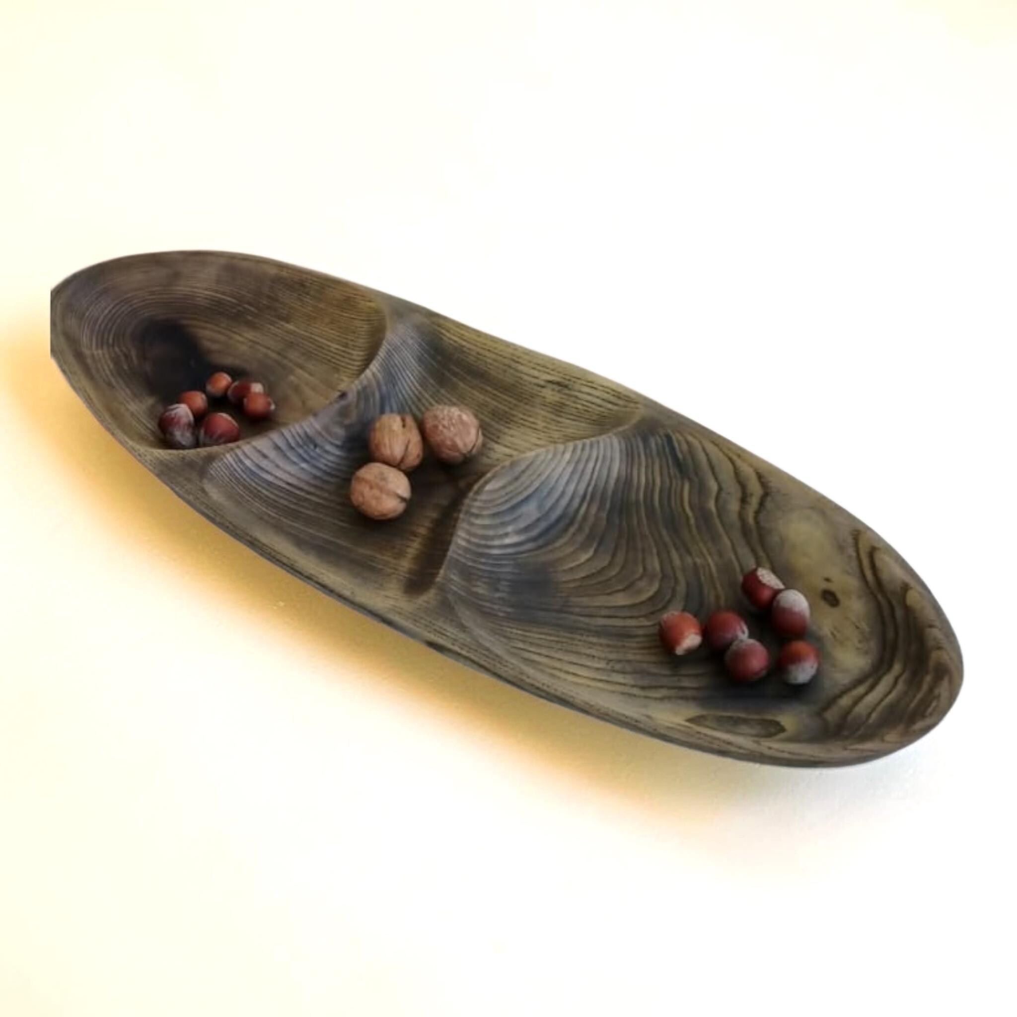 Handmade Wooden Bowls: Rustic Serving Platter, Snack Dish — image 9