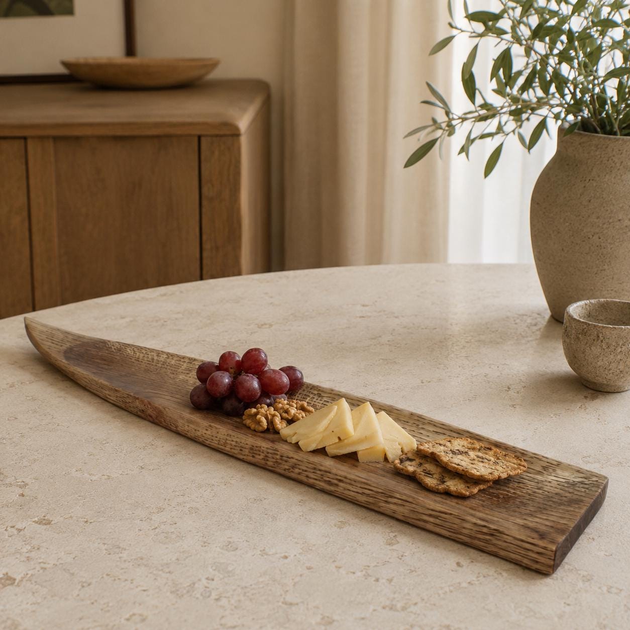 Oak and Elm Rustic Wood Bowls