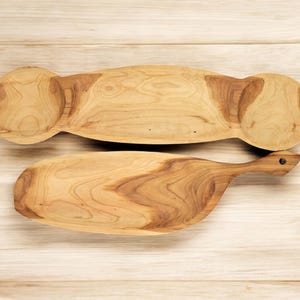 Wooden Presentation Dish from Cherry, Serving Platters, Wood Dish, Tapas Dish, dish kitchen, wooden plate, wooden dish