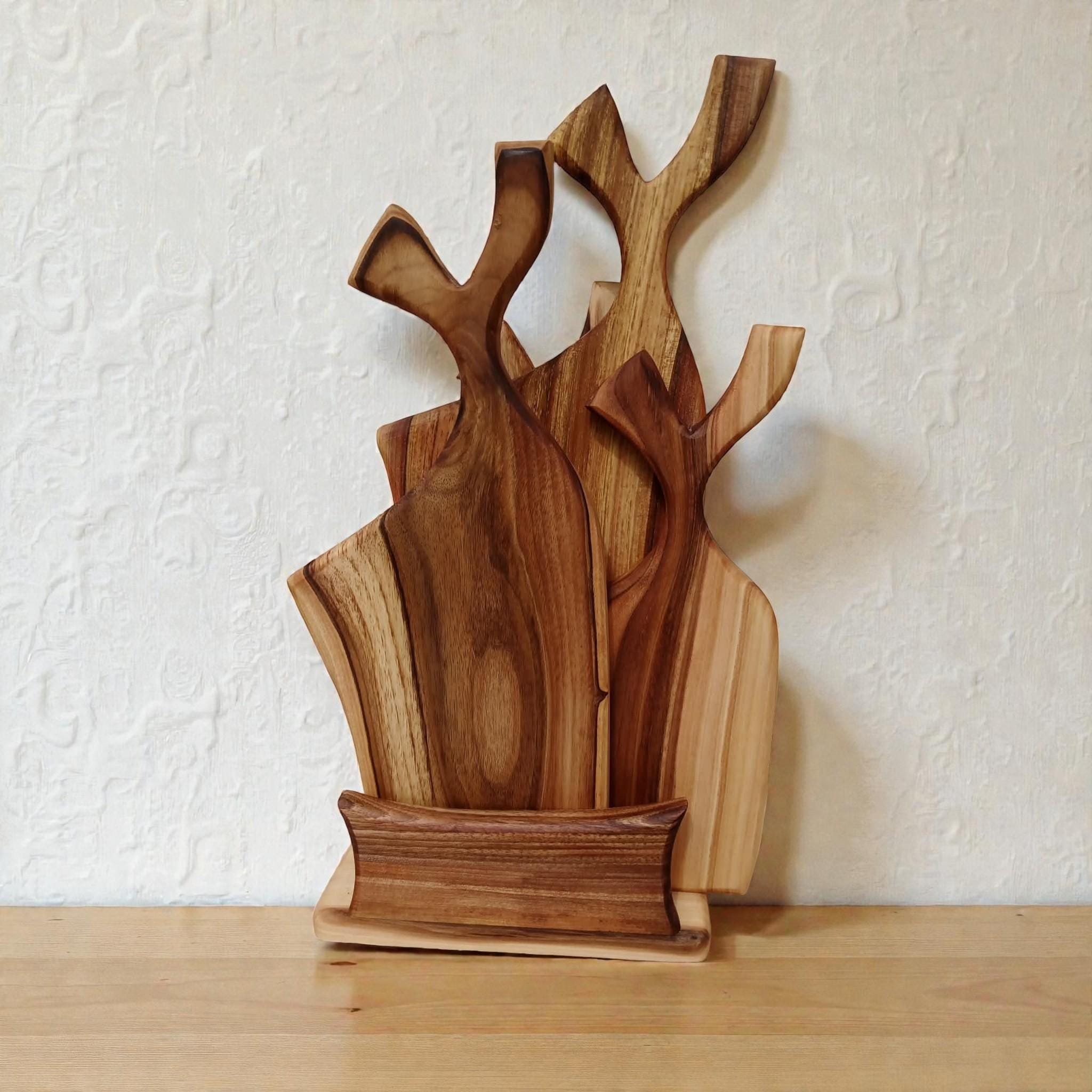 Sets Walnut Wood Chopping Board: Handmade Wooden Cutting Board, Rustic Serving Platter