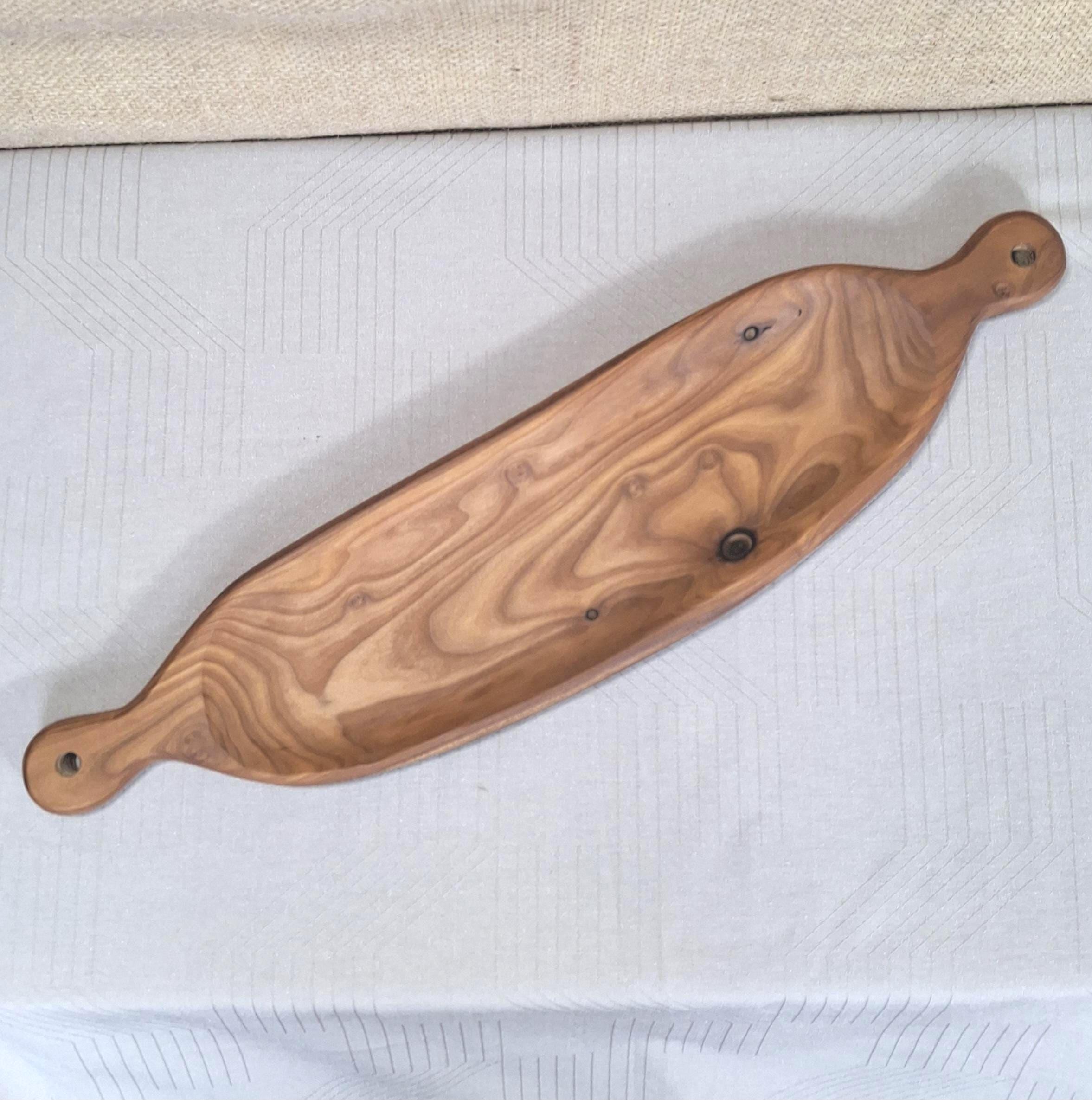 Handmade Wooden Serving Platter: Rustic Tapas Dish, Unique Tableware — image 2