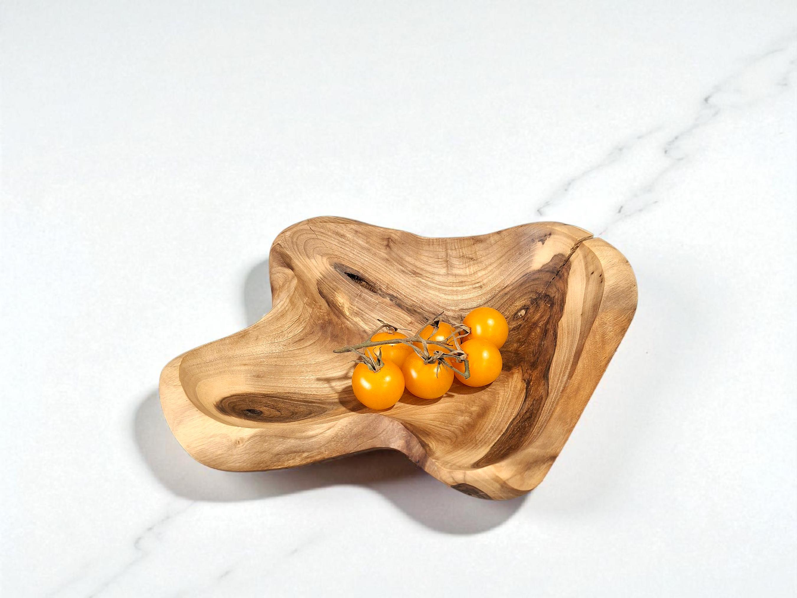 Handmade Rustic Walnut and Maple Bowl: Unique Wooden Serving Bowl — image 6