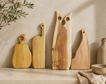 Handcrafted Cutting Board: Mulberry & Apple Wood Chopping Charcuterie Cheese Serving Platter