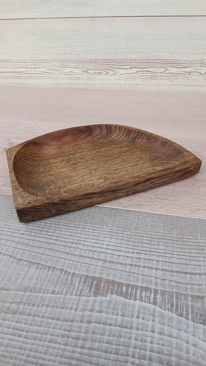 Wooden Bowls, Trinket Dish, Handmade Pear and Olive Wood Bowl image 13