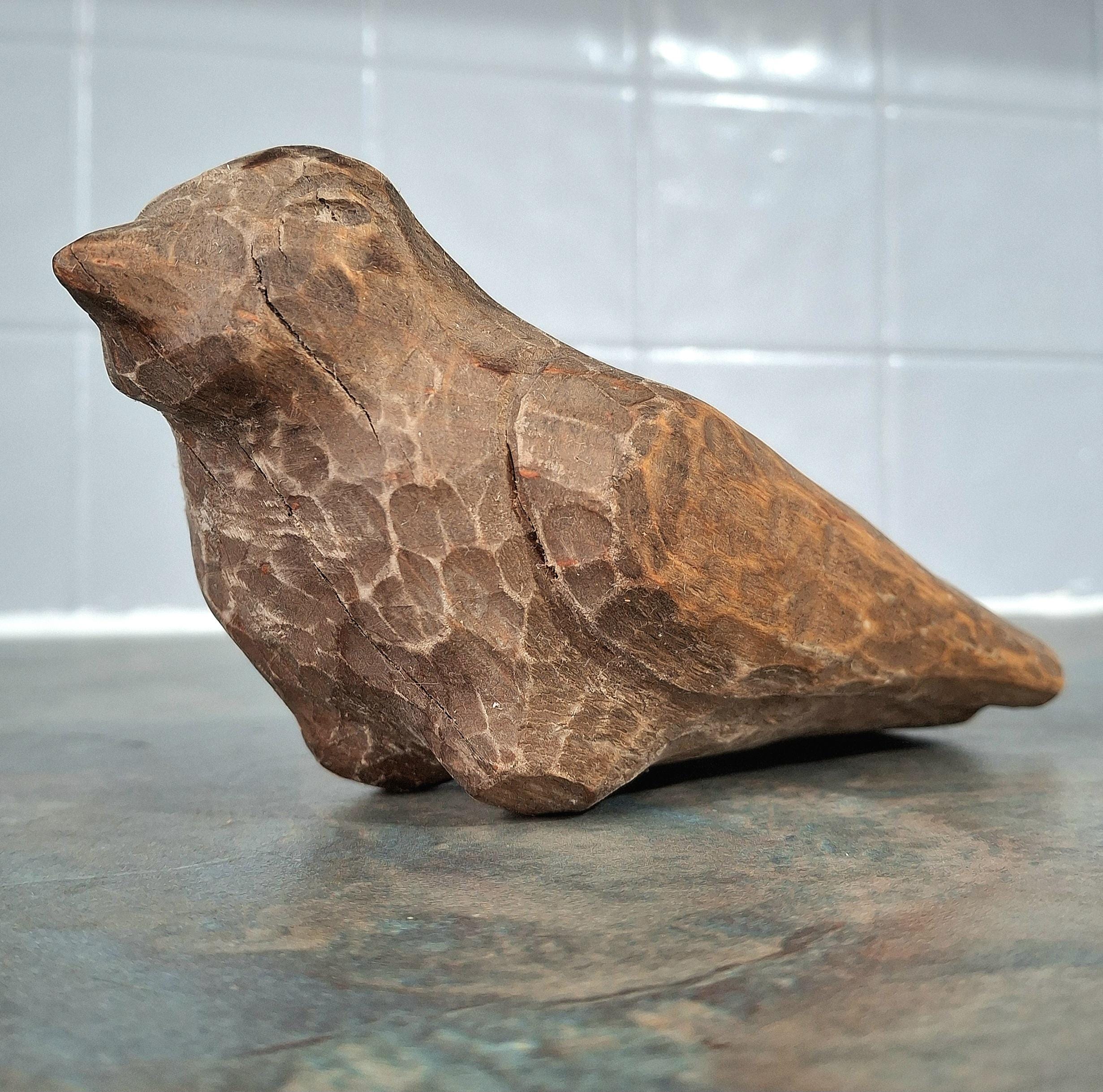 Handmade Mulberry Wood Salt Cellars – Rustic Spice Boxes | Kitchen Storage Gift. Wooden Bird Figurine. — image 5