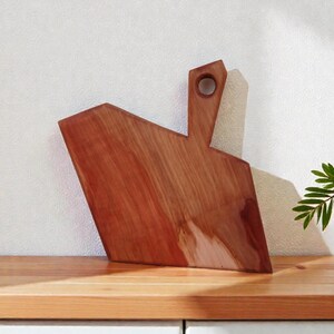 Handmade Chopping Boards: Rustic Cheese & Charcuterie Serving Platter Pear 22х18x2