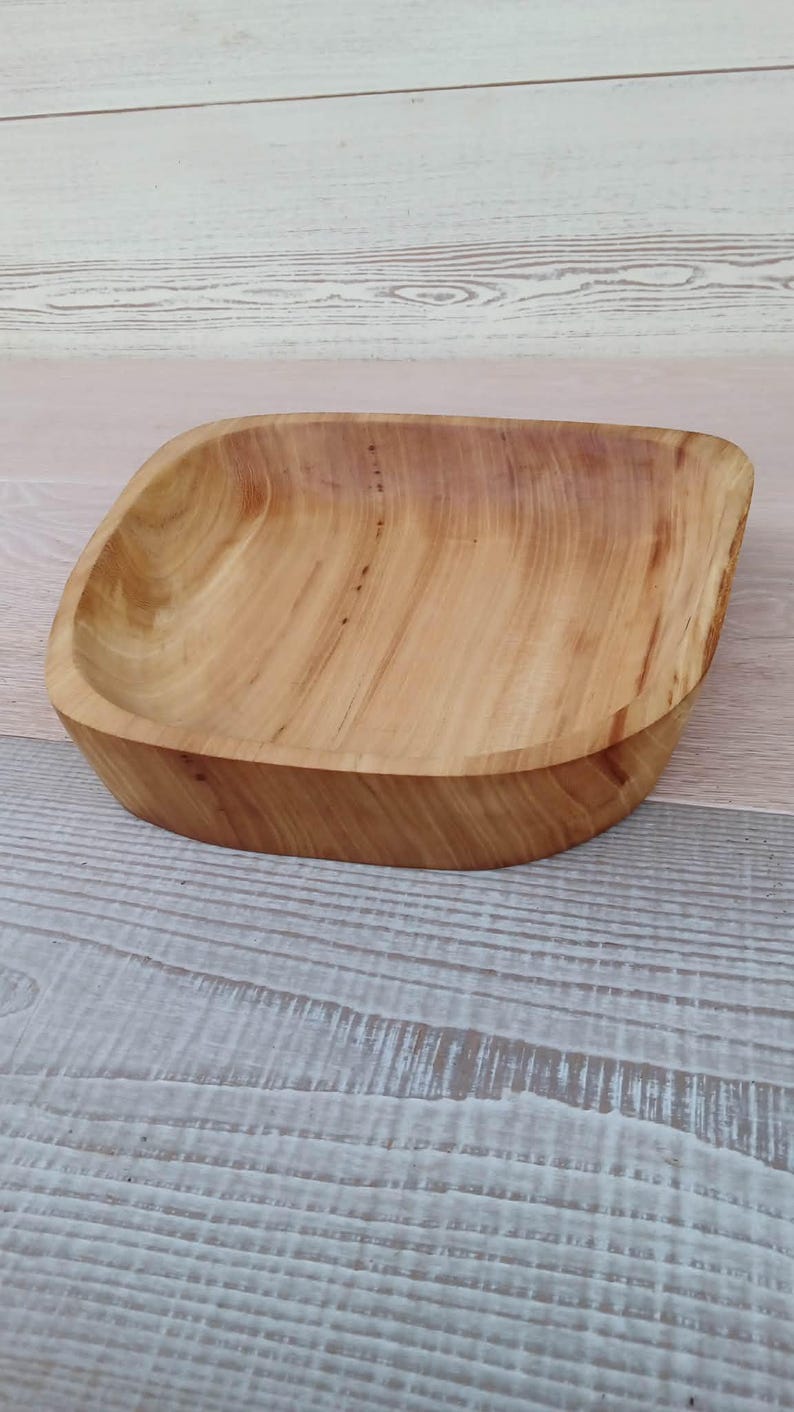 Wooden Bowls, Trinket Dish, Handmade Pear and Olive Wood Bowl image 3