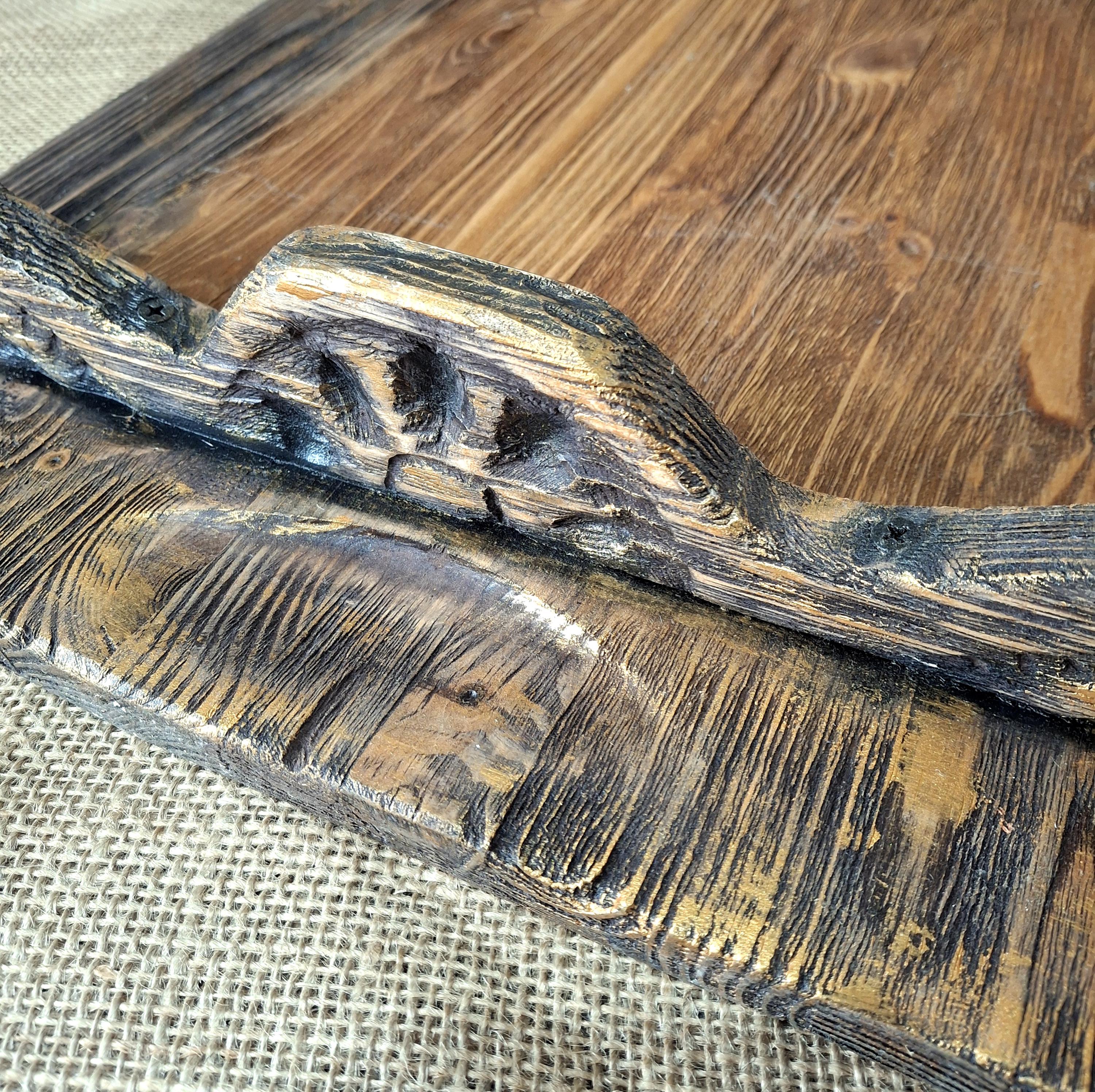 HandmadeTtray with brush-texturing and Hand-Painting: Rustic Farmhouse Decor — image 8