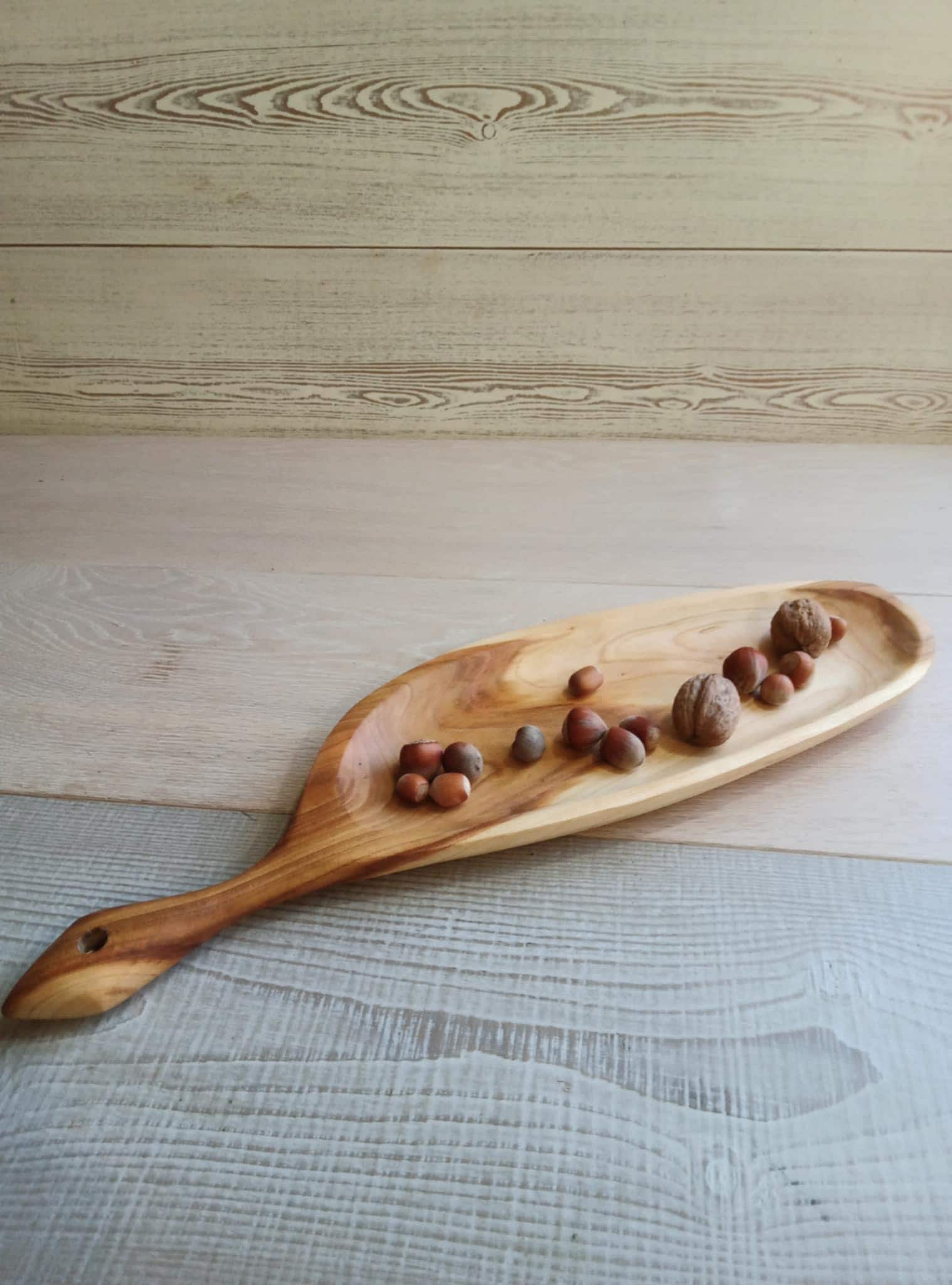 Handmade Cherry Wooden Bowl, Wood Serving Platters, Tapas Dish — image 7