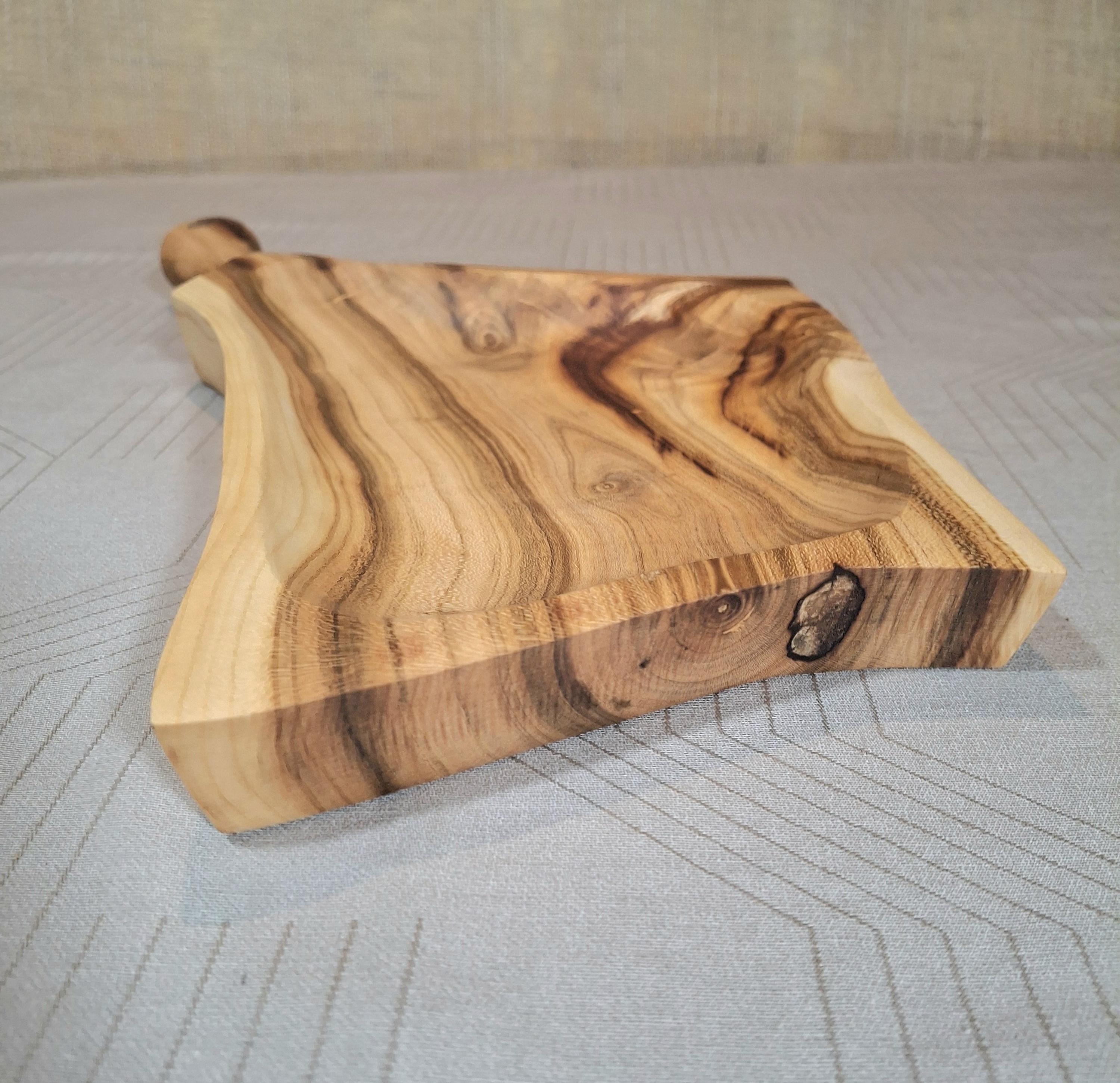 Apricot Wood Bowl: Rustic Serving Platter, Farmhouse Kitchen Decor — image 2