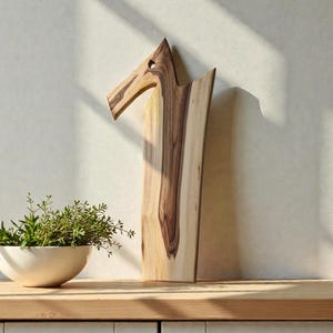 Handmade Walnut Wood Chopping Board: Rustic Cutting Cheese Board image 4