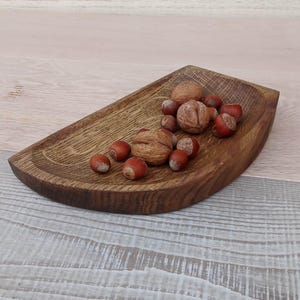 Wooden Bowls, Trinket Dish, Handmade Pear and Olive Wood Bowl image 15