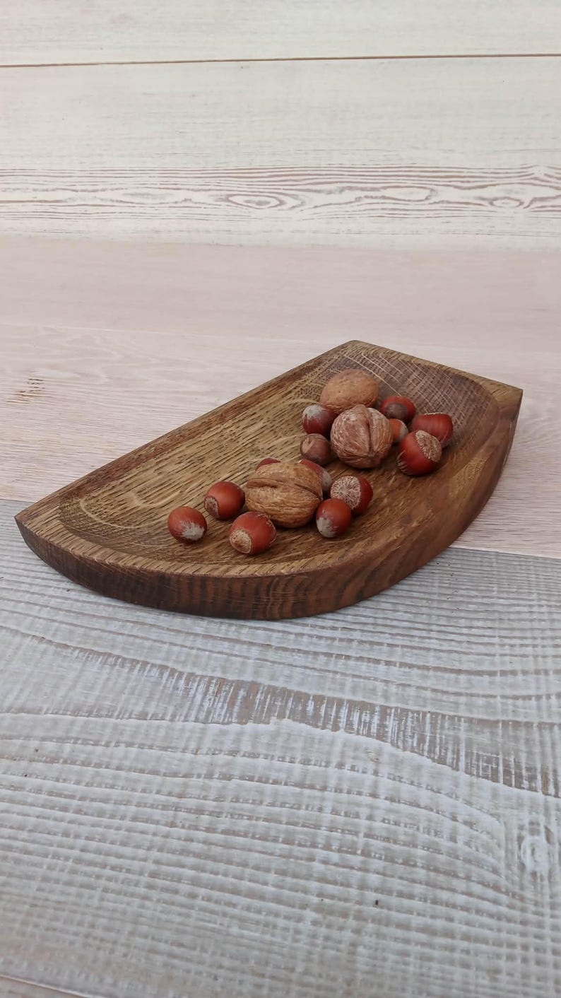 Wooden Bowls, Trinket Dish, Handmade Pear and Olive Wood Bowl image 15
