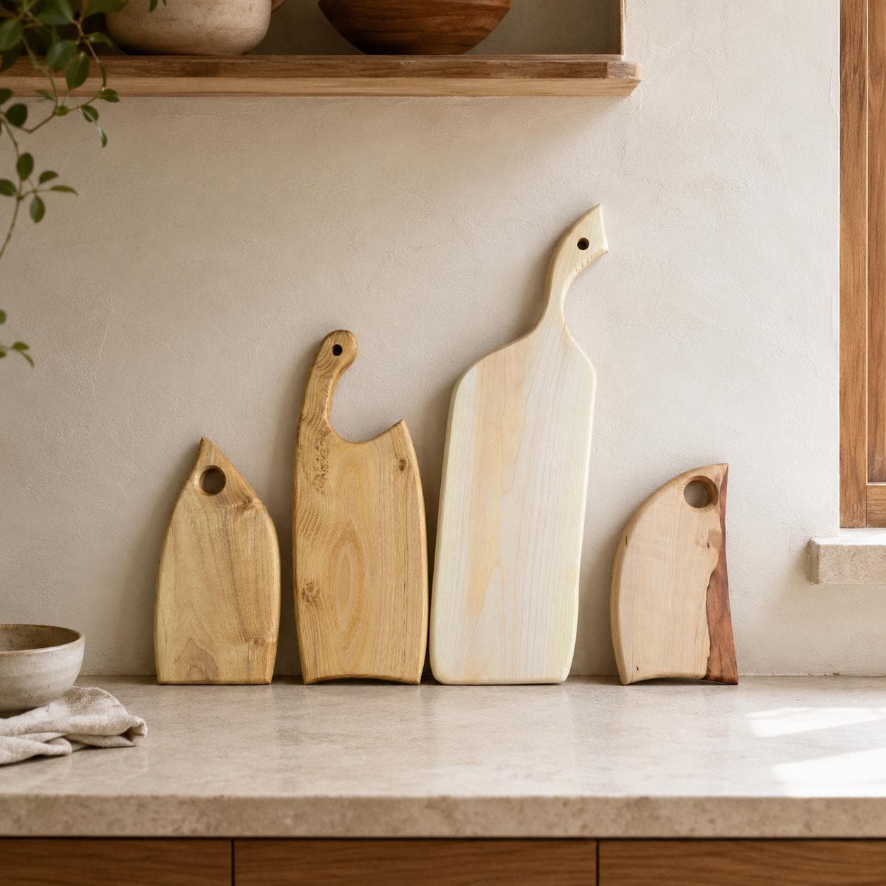 Handmade Wooden Chopping Board: Rustic Cheese & Charcuterie Serving Platter