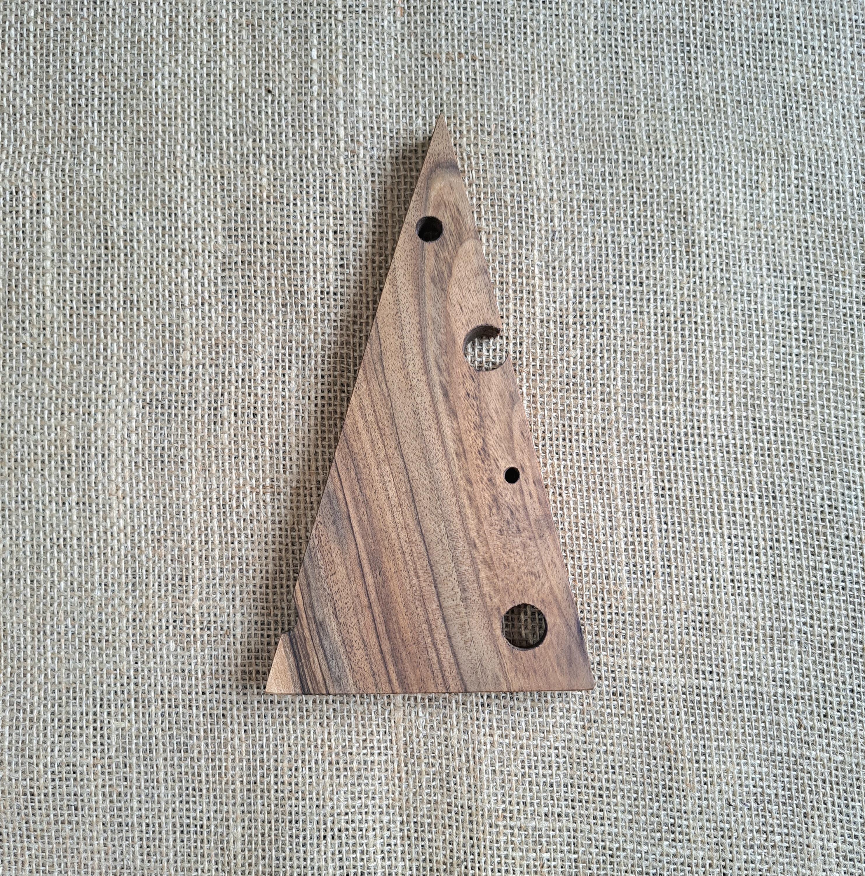 Handmade Walnut Cheese Wedge Serving Boards Set, Rustic Charcuterie Wood (Set of 4) — image 4