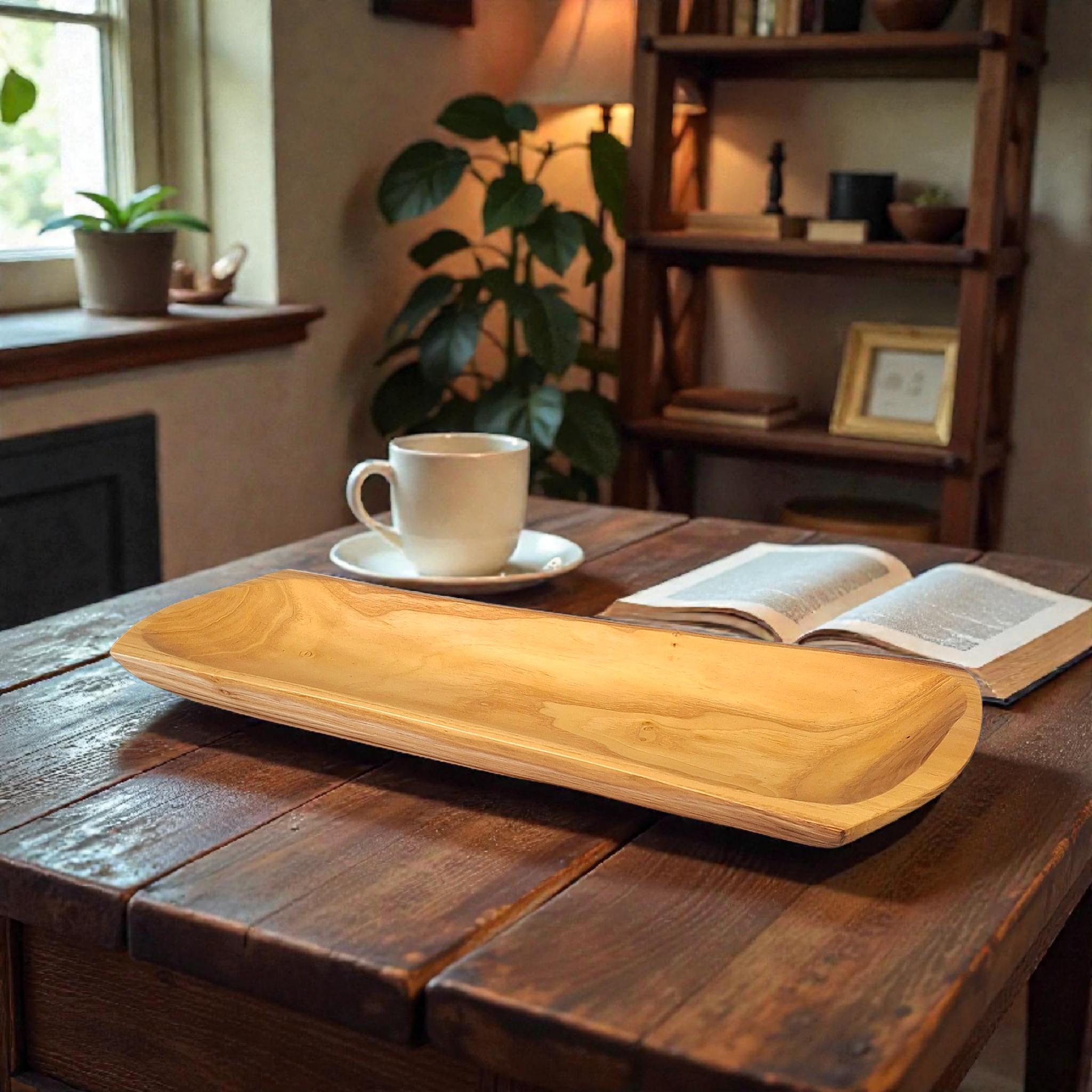 Handmade Wooden Bowl: Rustic Acacia, Mulberry Wood. Fruit Bowl, Trinket Dish — image 9