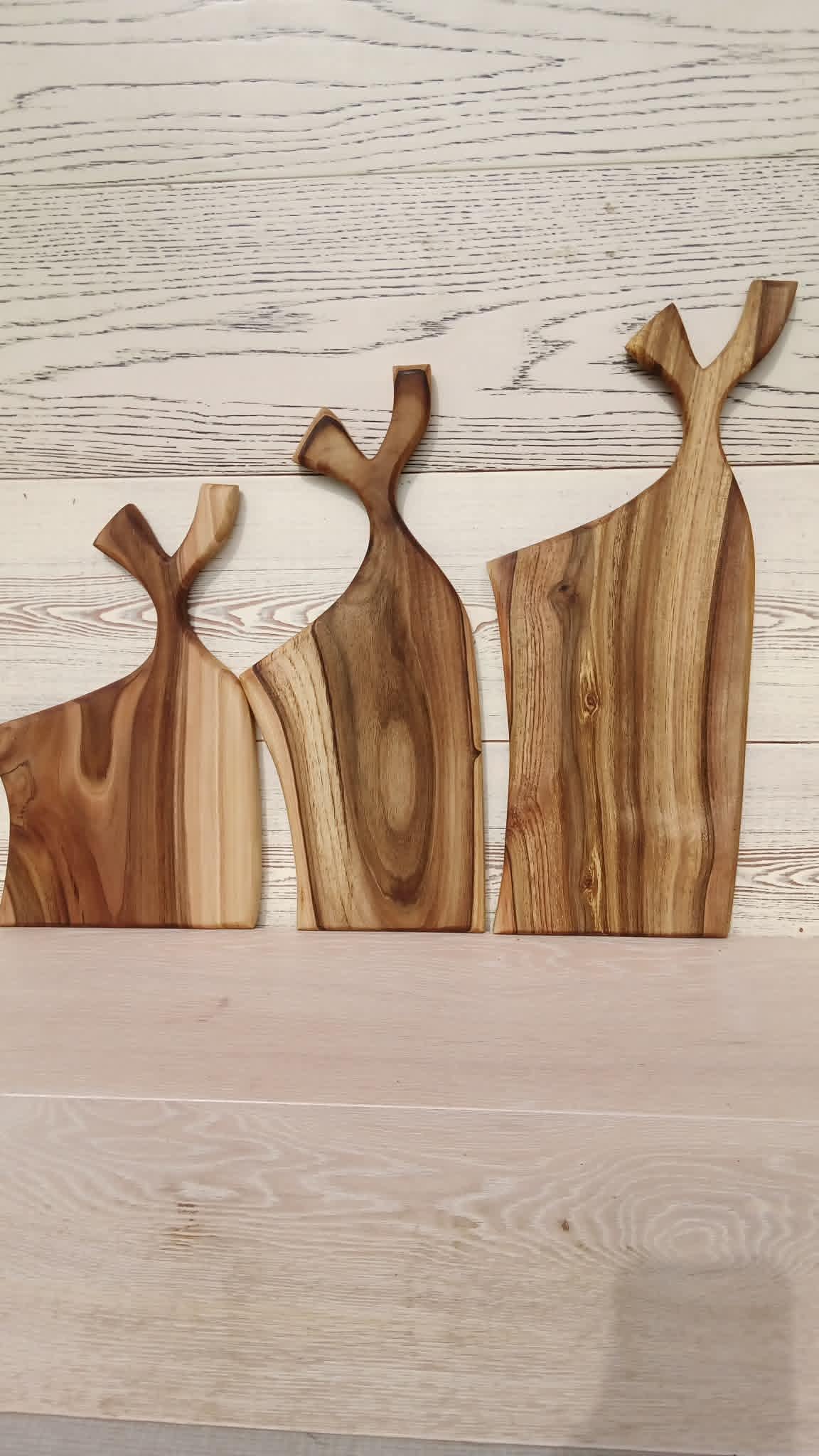 Sets Walnut Wood Chopping Board: Handmade Wooden Cutting Board, Rustic Serving Platter — image 4