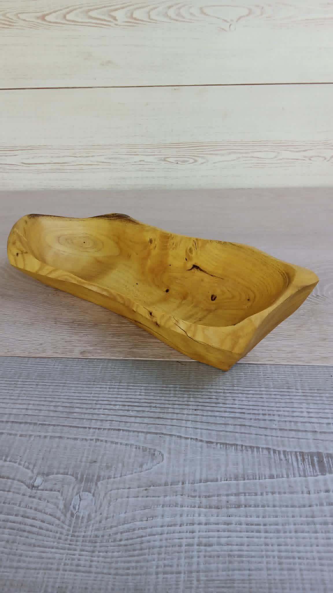 Handcarved Mulberry Wood Bowl: Wooden Scullpture, Rustic Decor — image 6