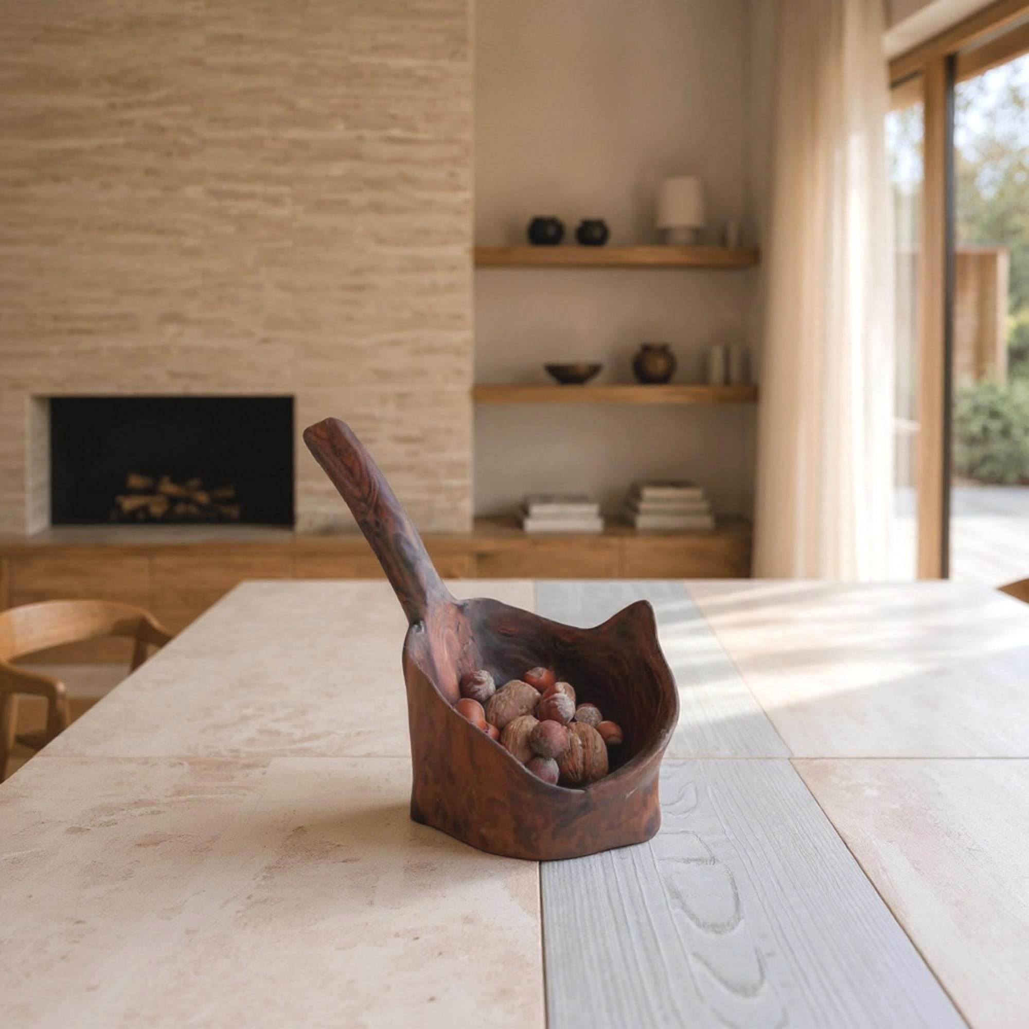 Handmade Wooden Bowl from russian Olive, Unique Wooden Tableware, Rustic Style — image 2