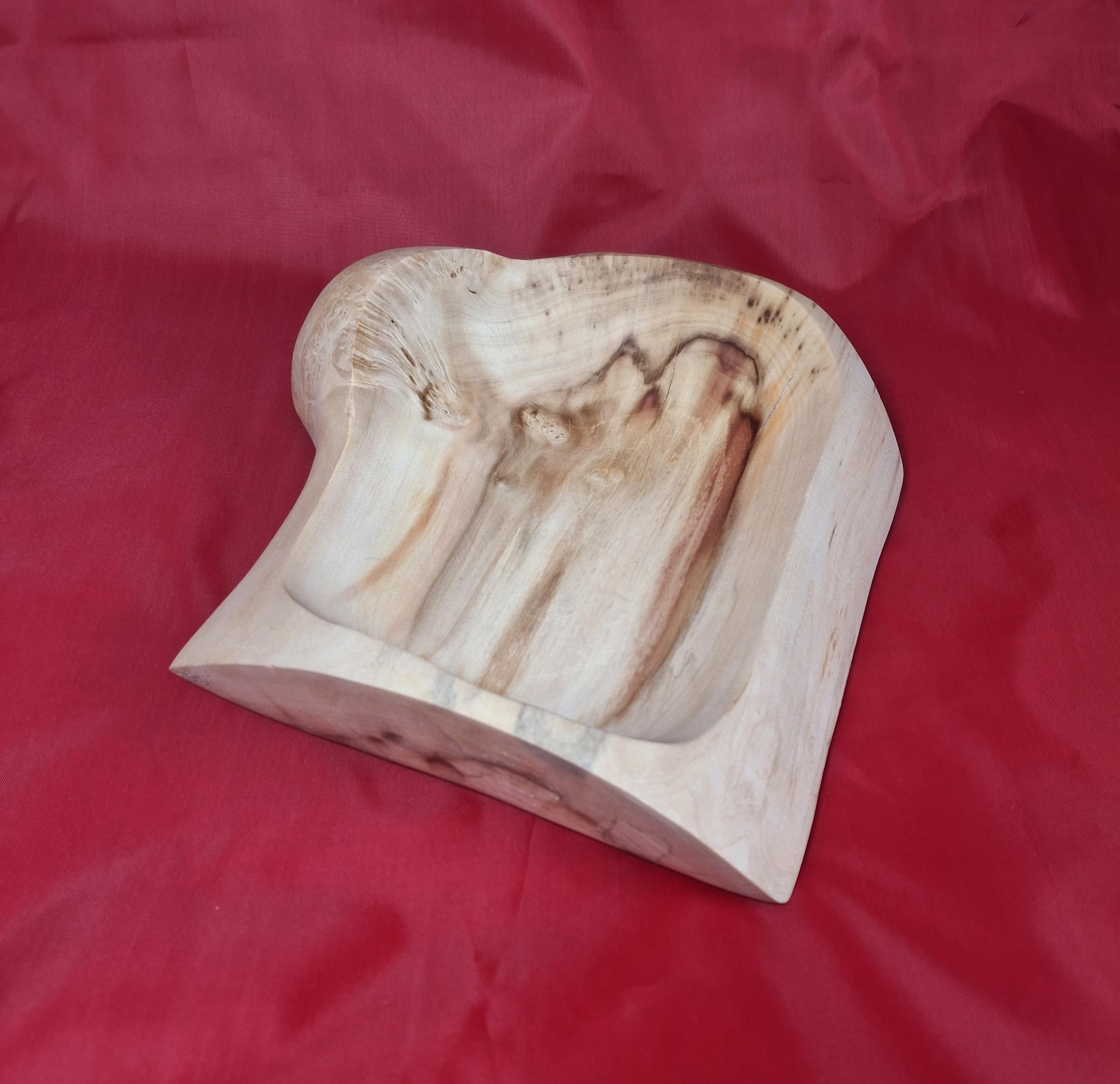 Handmade Burl Maple Bowl: Rustic Wooden Tableware — image 5