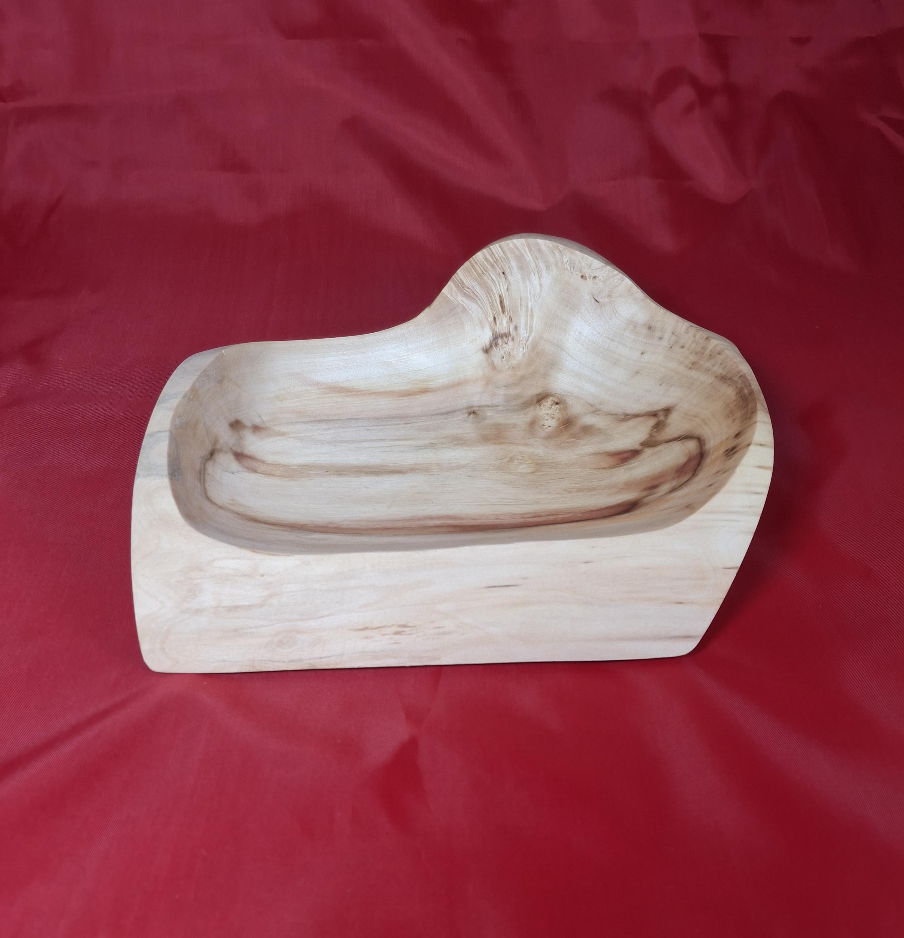 Handmade Burl Maple Bowl: Rustic Wooden Tableware — image 4