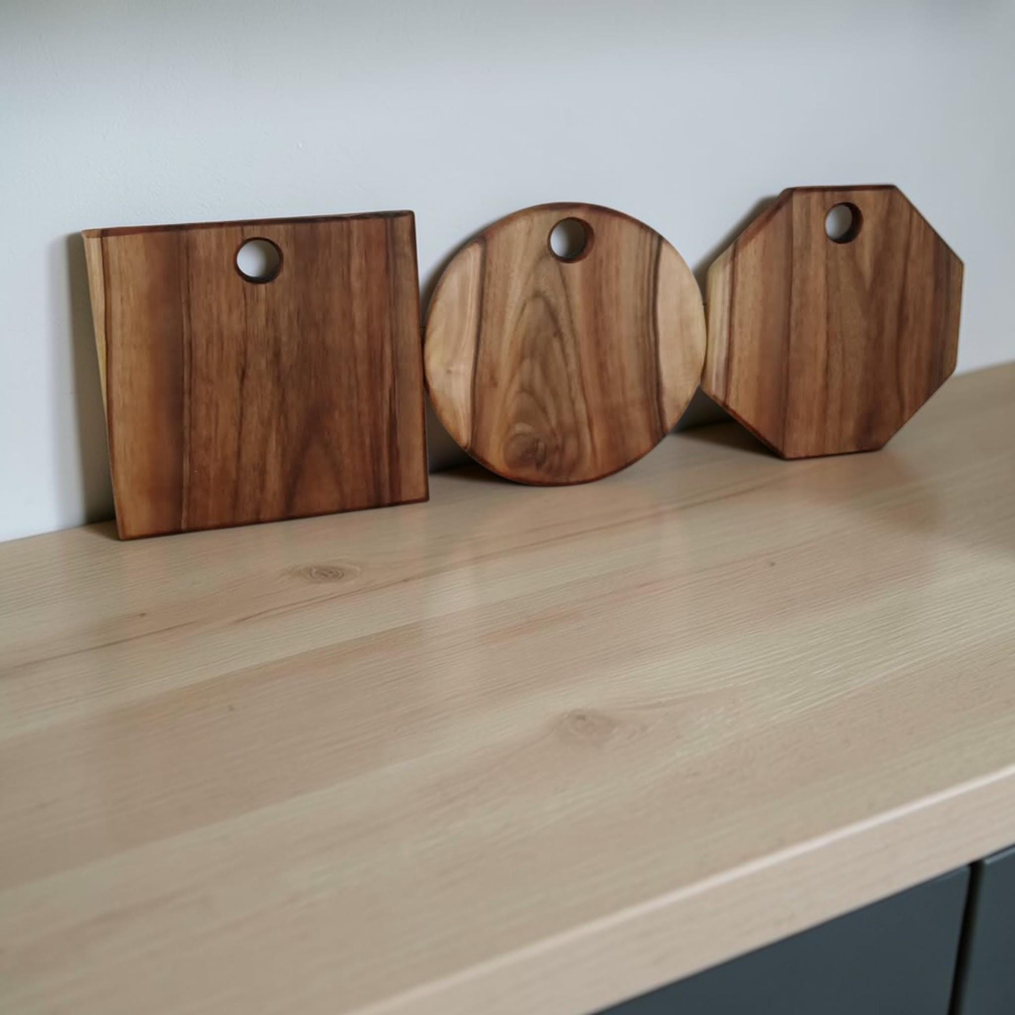 Handmade Sets Walnut Wood Chopping Board: Wooden Cutting Boards