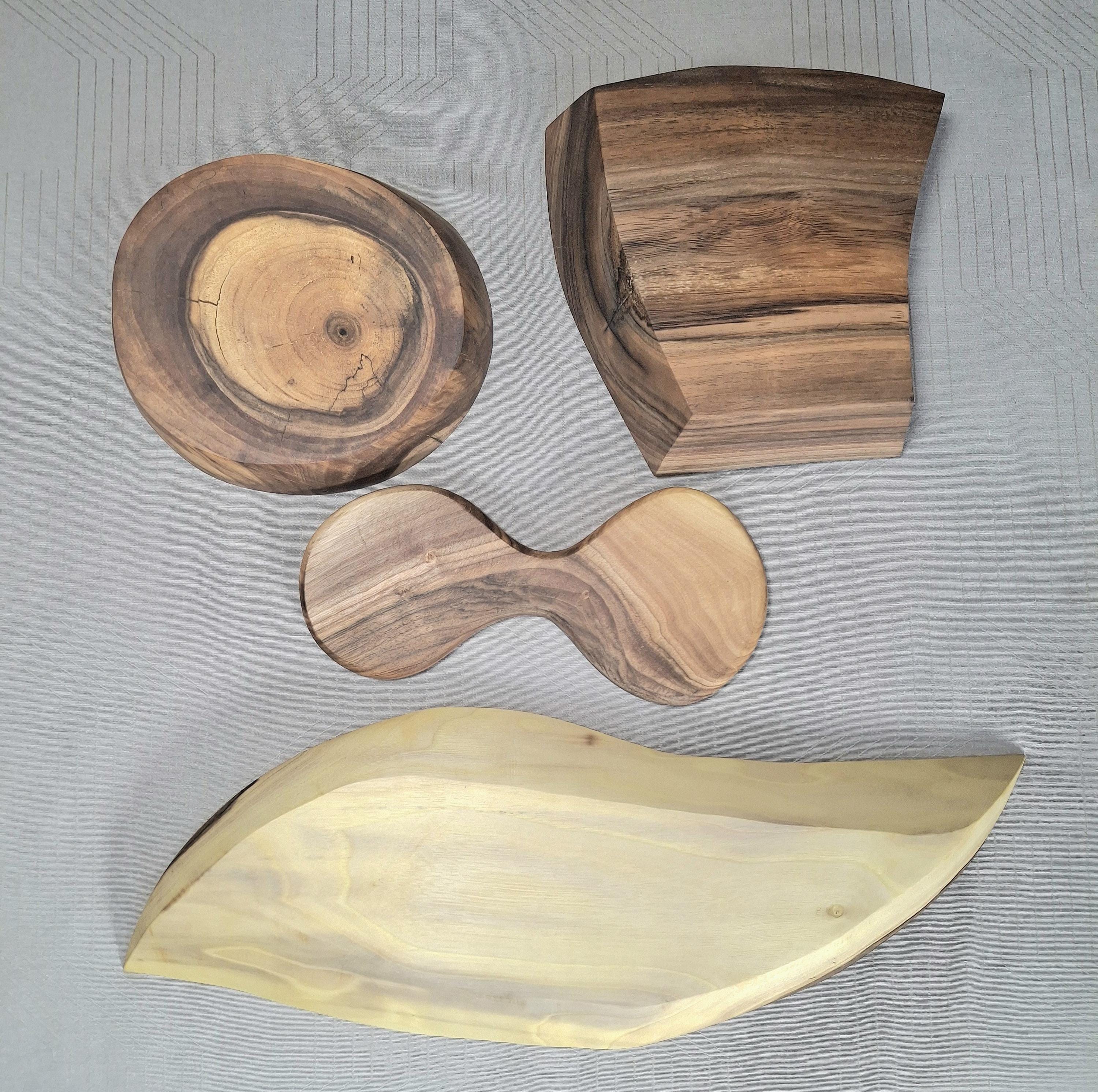 Handmade Walnut Wooden Bowl: Carved Wood Jewelry Tray, Trinket Dish, Serving Platter — image 5
