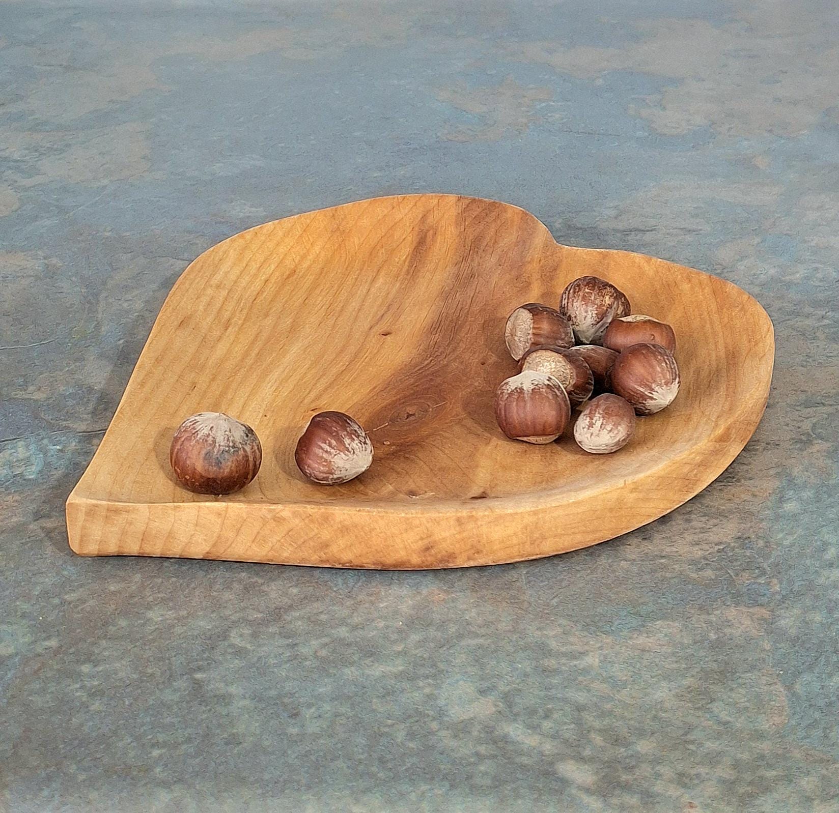 Handmade Wooden Trinket Bowls: Carved Wood Jewelry Tray, Serving Dish. Valentines Day Gift — image 3
