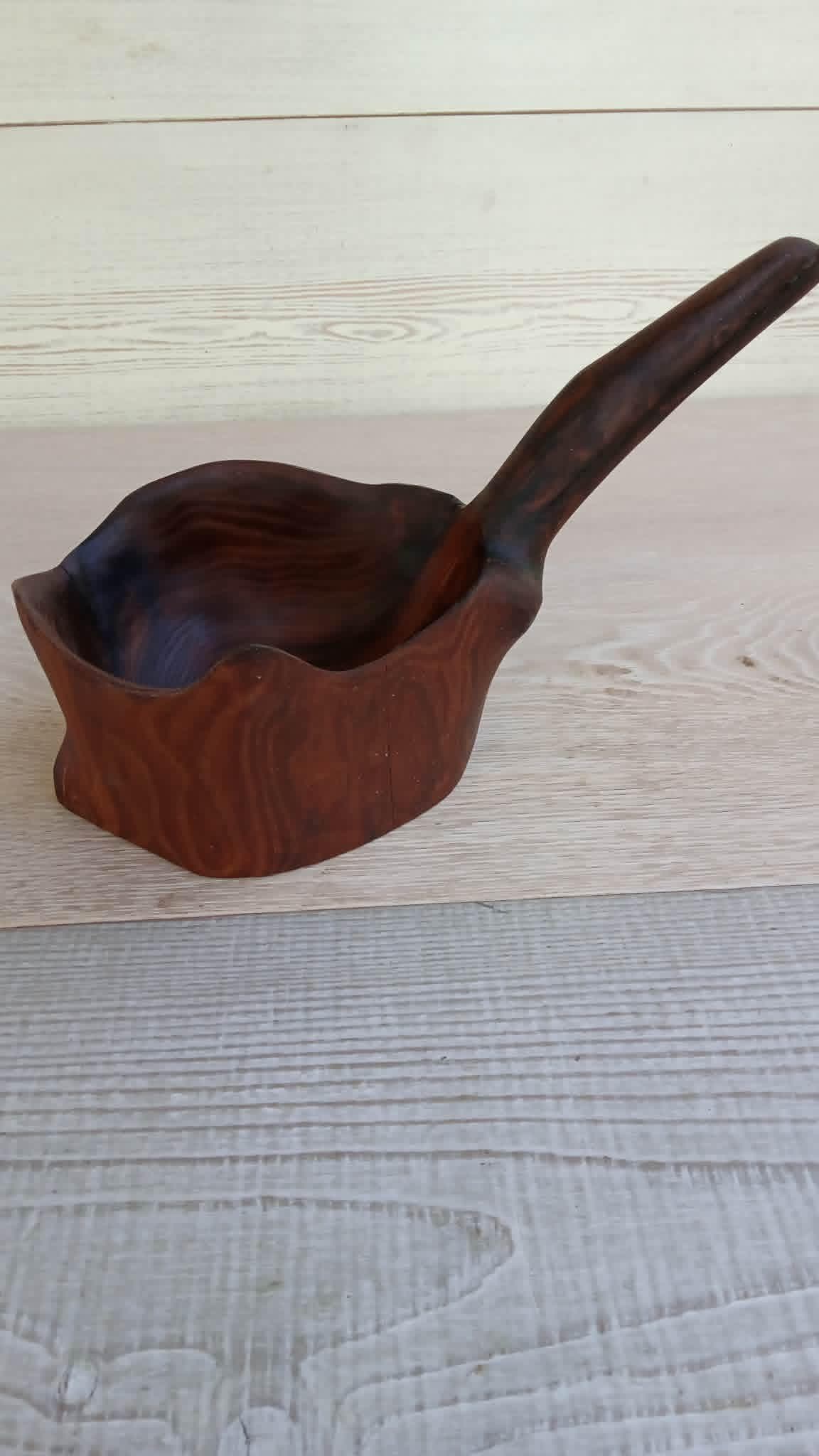 Handmade Wooden Bowl from russian Olive, Unique Wooden Tableware, Rustic Style — image 6
