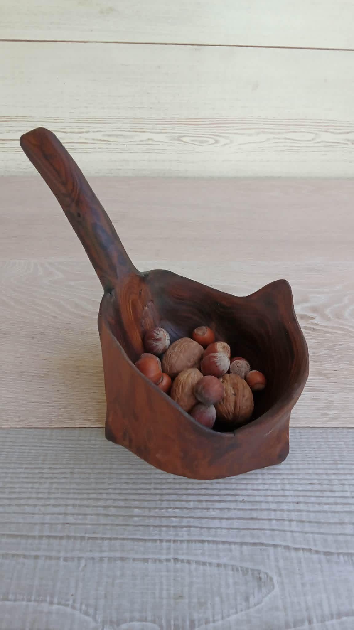 Handmade Wooden Bowl from russian Olive, Unique Wooden Tableware, Rustic Style — image 7