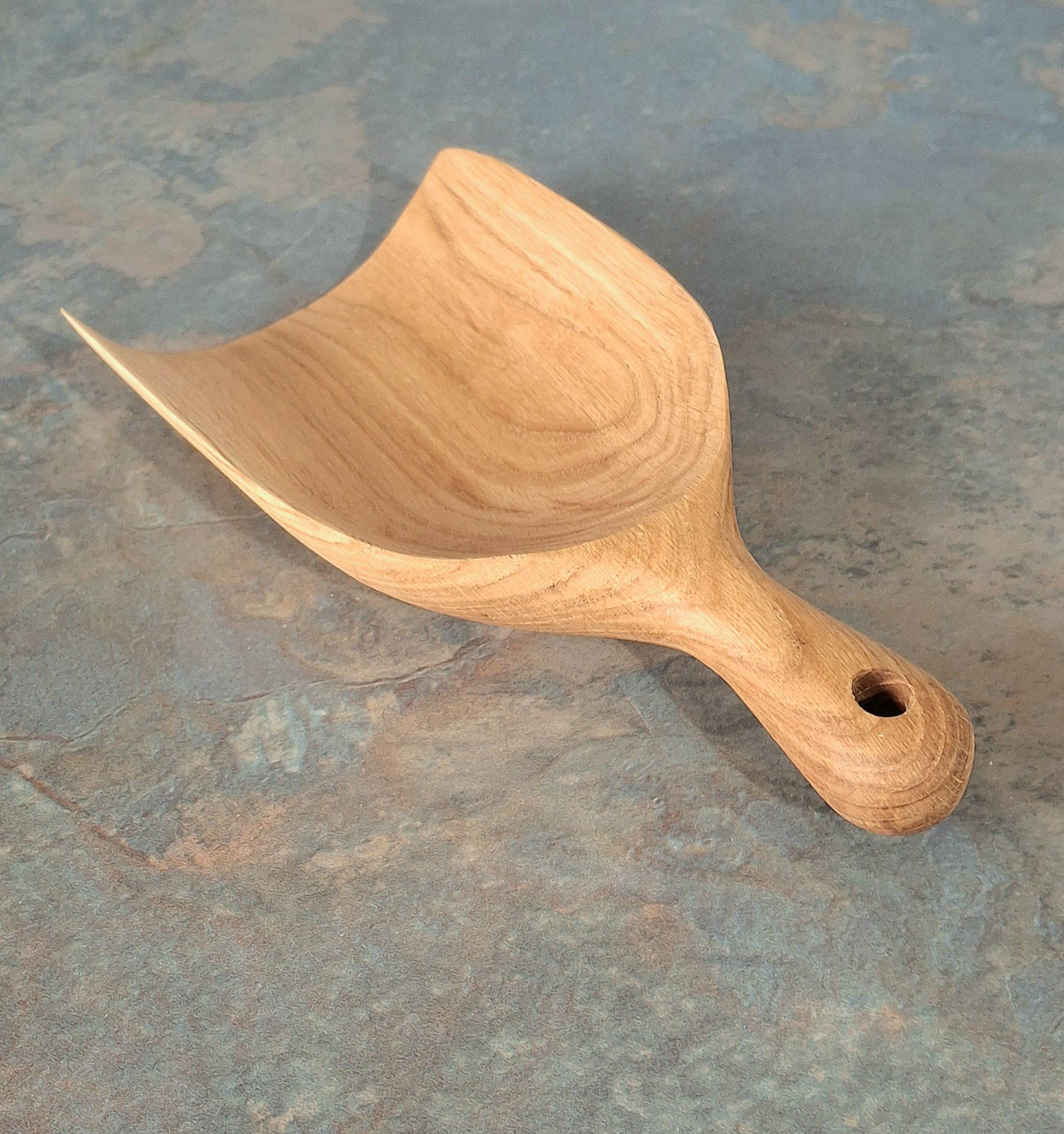 Handmade Oak Wood Bowl: Carved Wood Jewelry Tray, Rustic Decor, Fruit, Salad Serving Dish — image 5