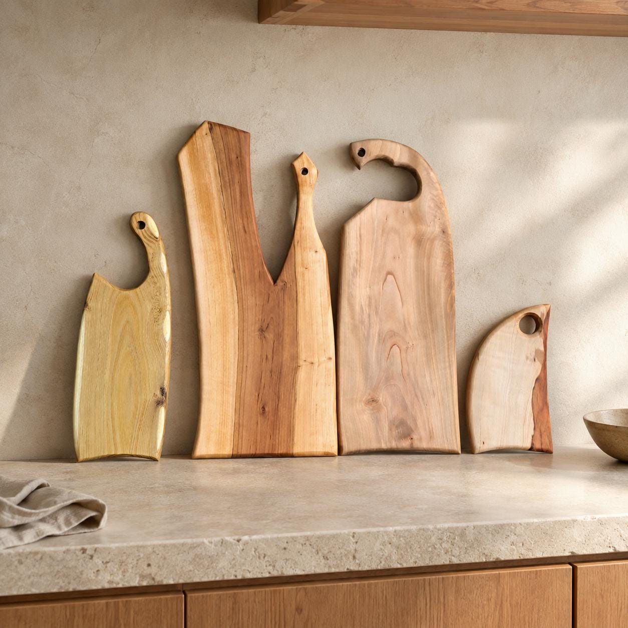 Handmade Wooden Chopping Board: Rustic Cheese & Charcuterie Serving Platter