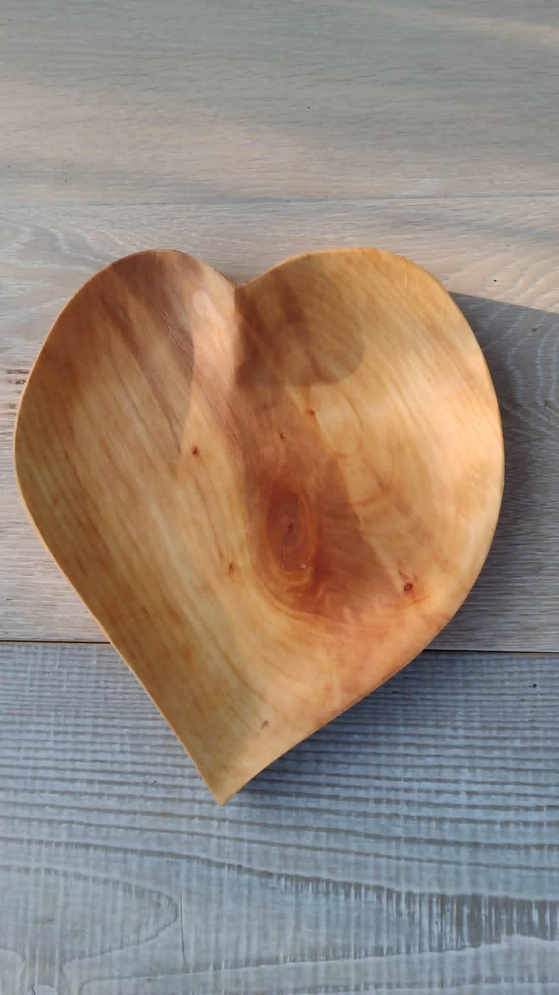 Handmade Wooden Trinket Bowls: Carved Wood Jewelry Tray, Serving Dish. Valentines Day Gift — image 5