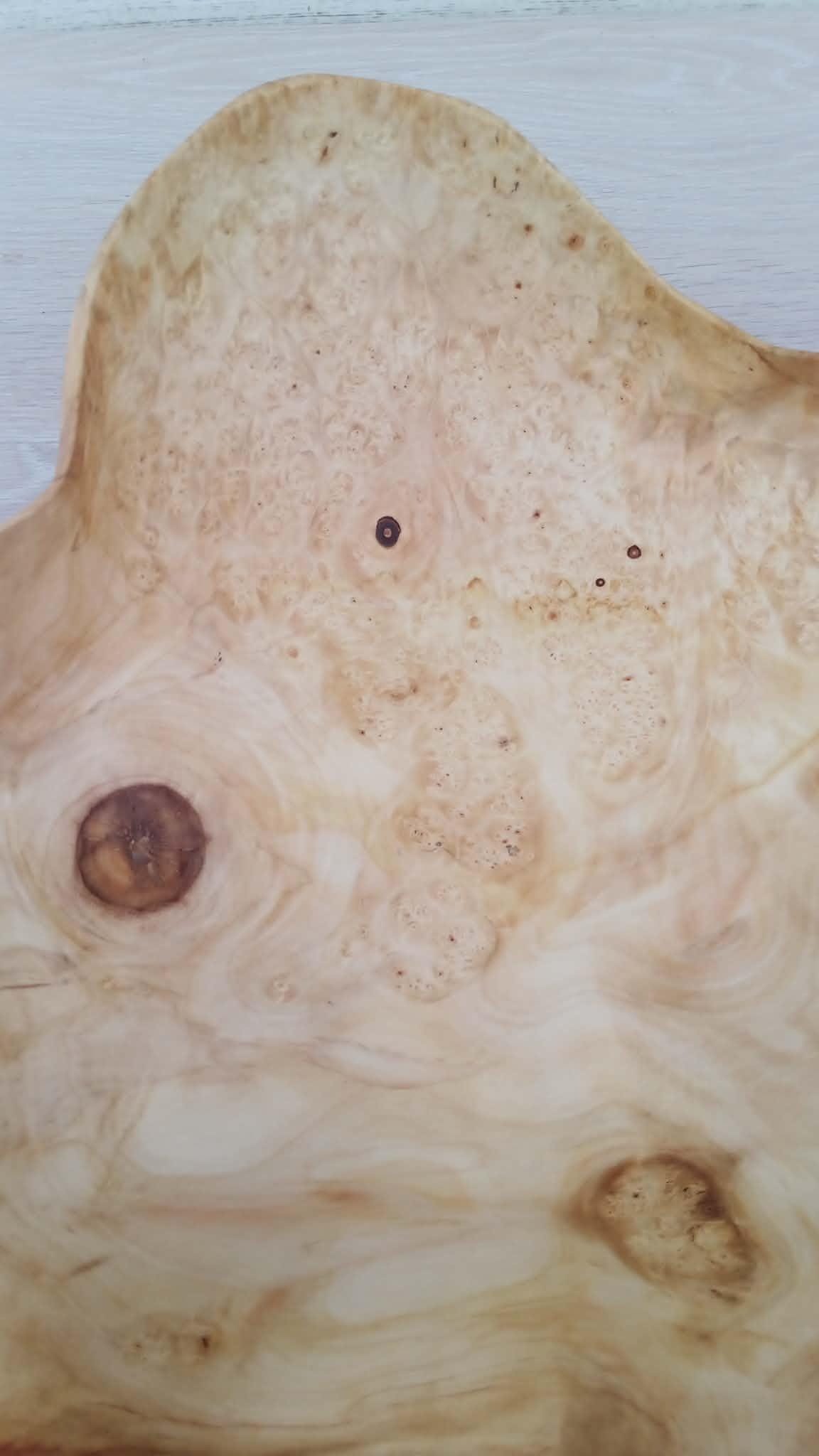 Hand-Carved American Maple Burl Wood Bowls, Rustic Wooden Bowl — image 7