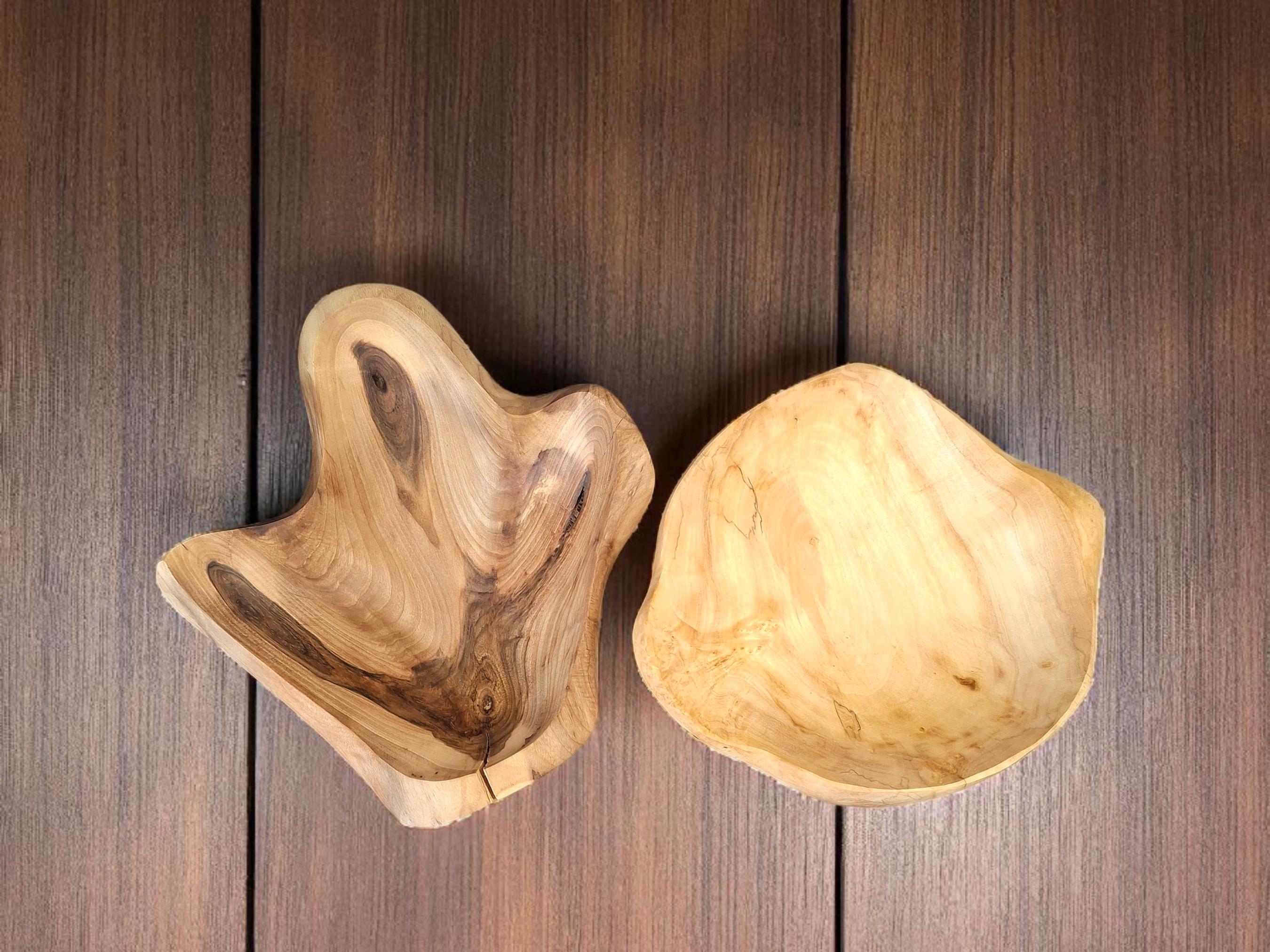 Handmade Rustic Walnut and Maple Bowl: Unique Wooden Serving Bowl — image 10