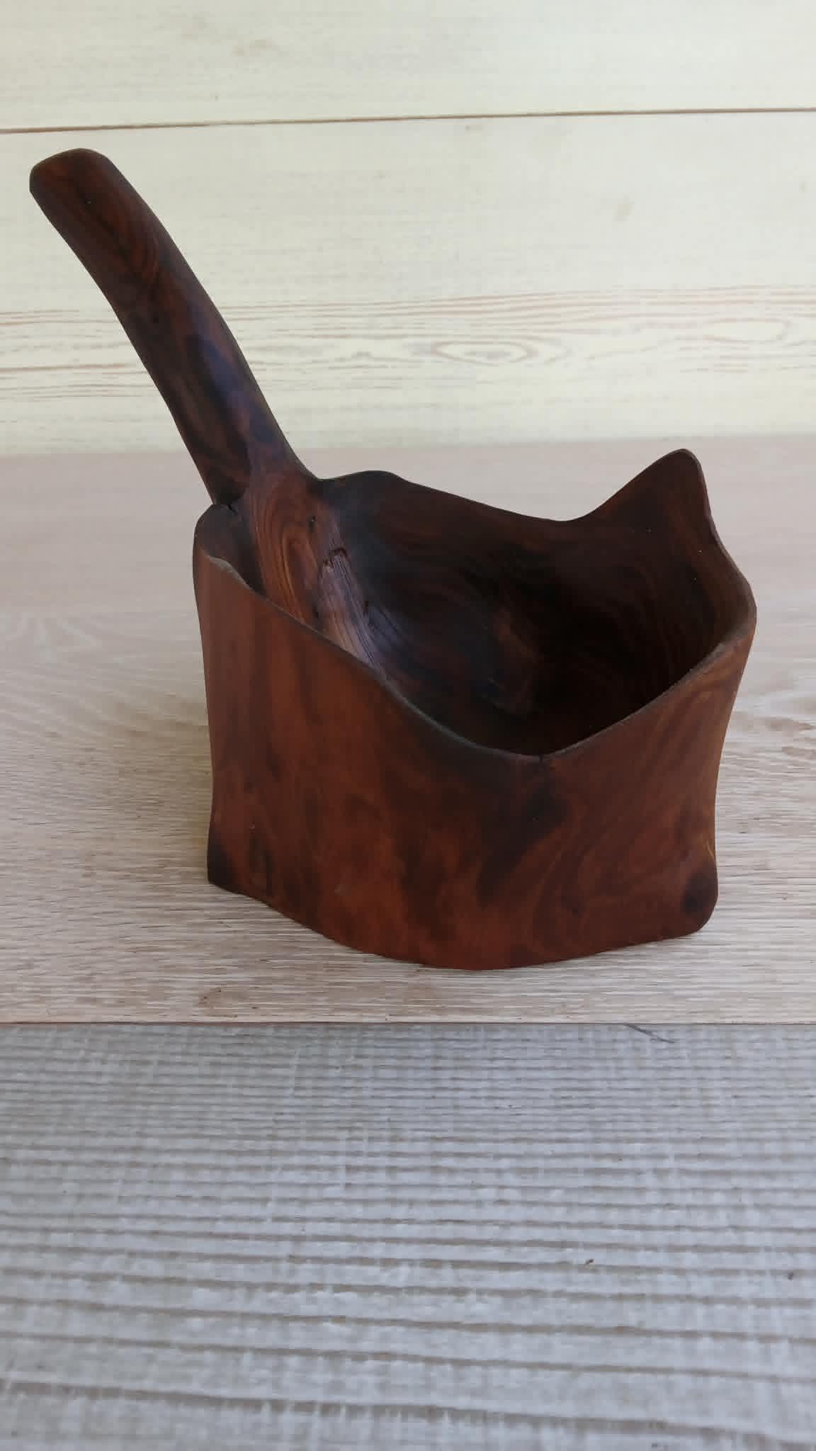 Handmade Wooden Bowl from russian Olive, Unique Wooden Tableware, Rustic Style — image 5