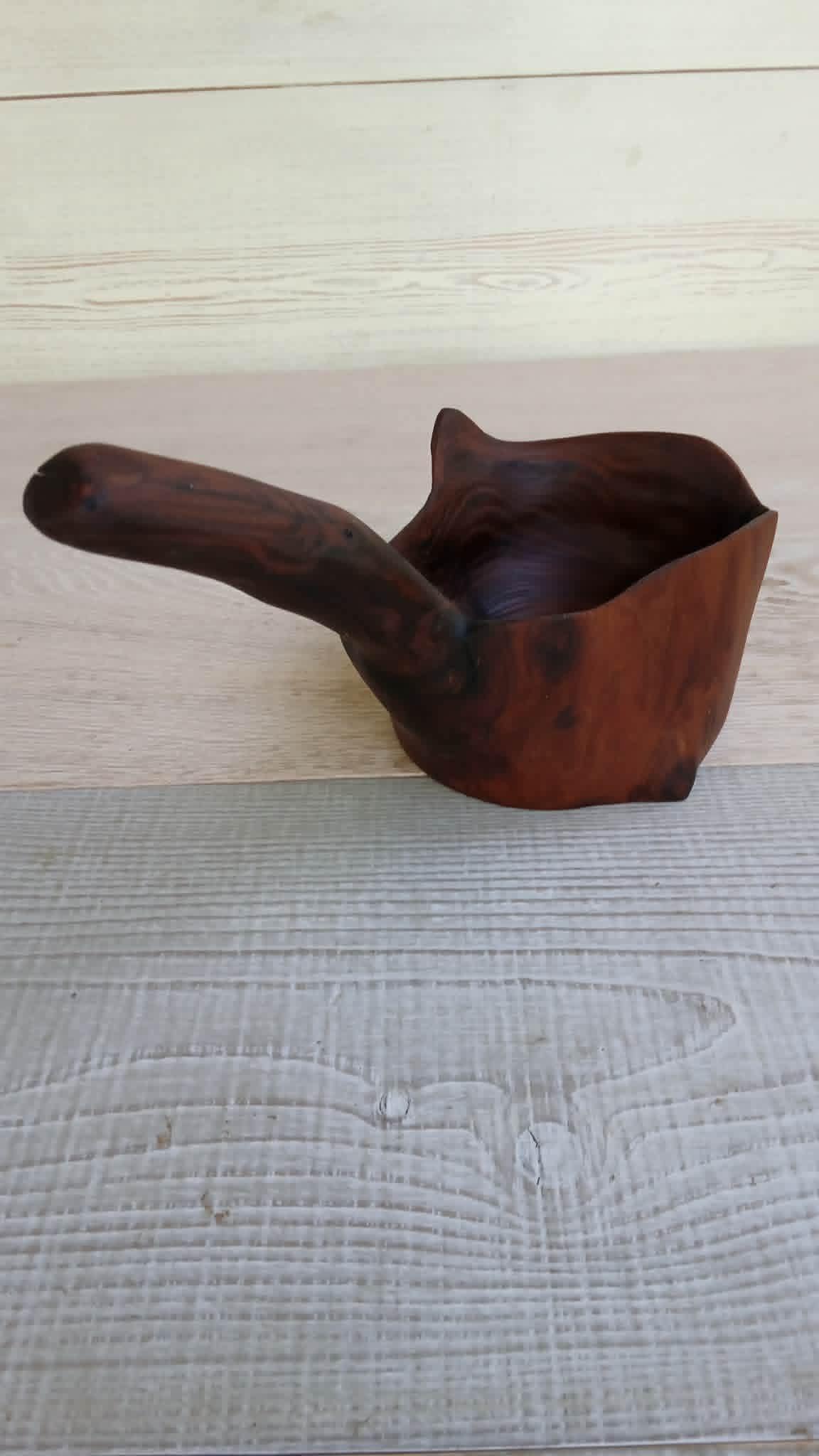 Handmade Wooden Bowl from russian Olive, Unique Wooden Tableware, Rustic Style — image 3