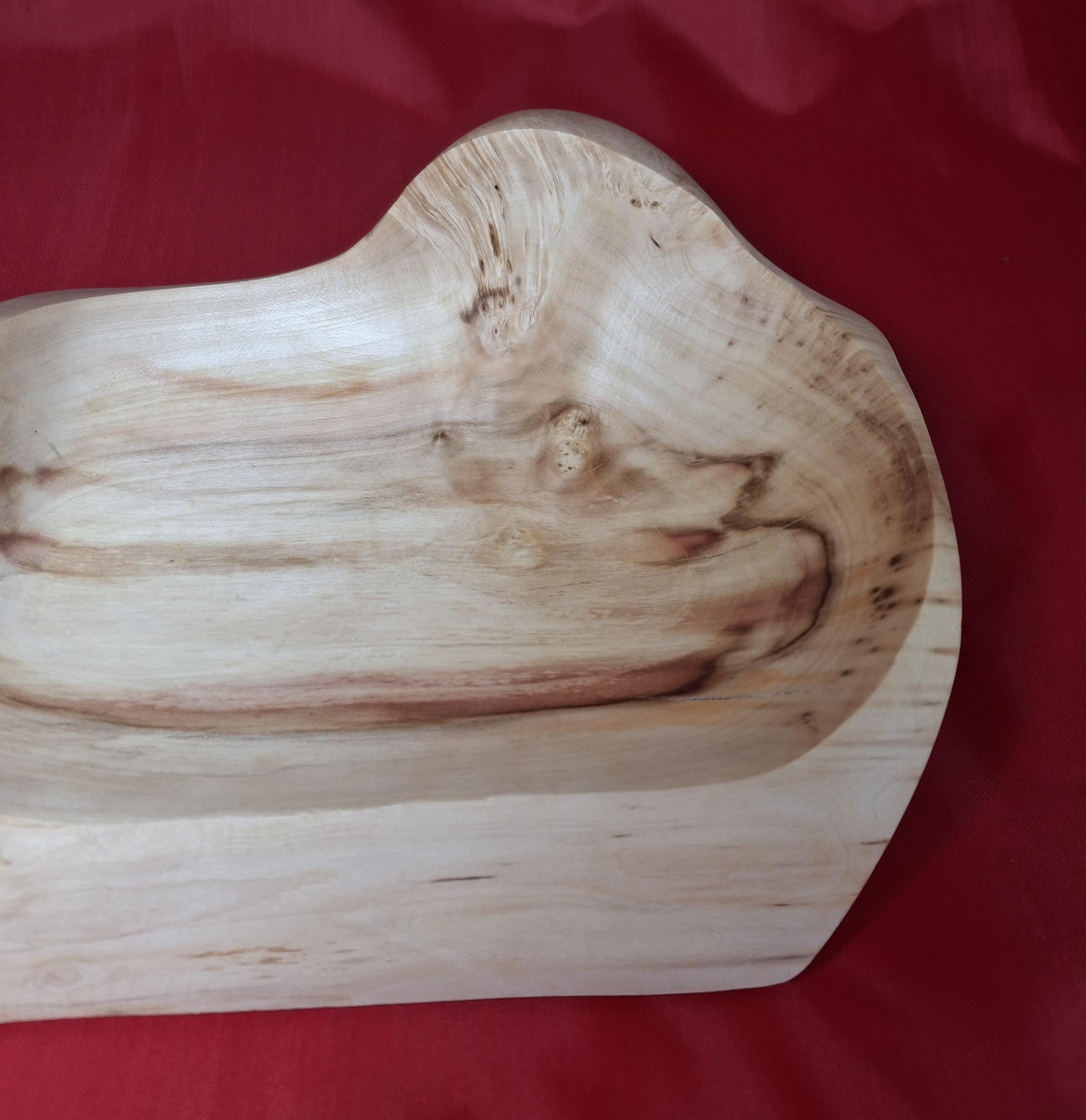 Handmade Burl Maple Bowl: Rustic Wooden Tableware — image 3