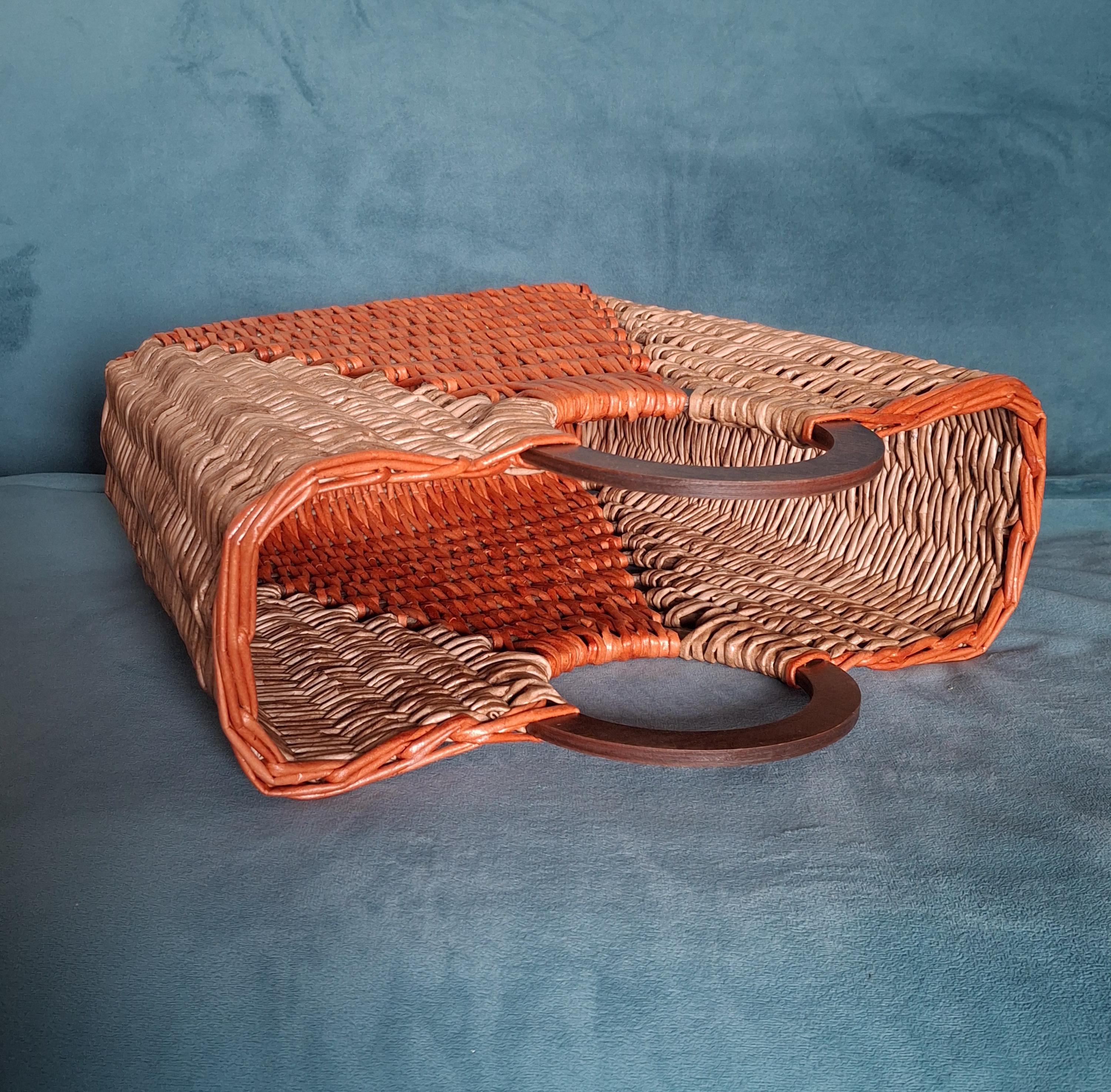 Handwoven Wicker Handbag: Natural Willow Basket Tote — image 5