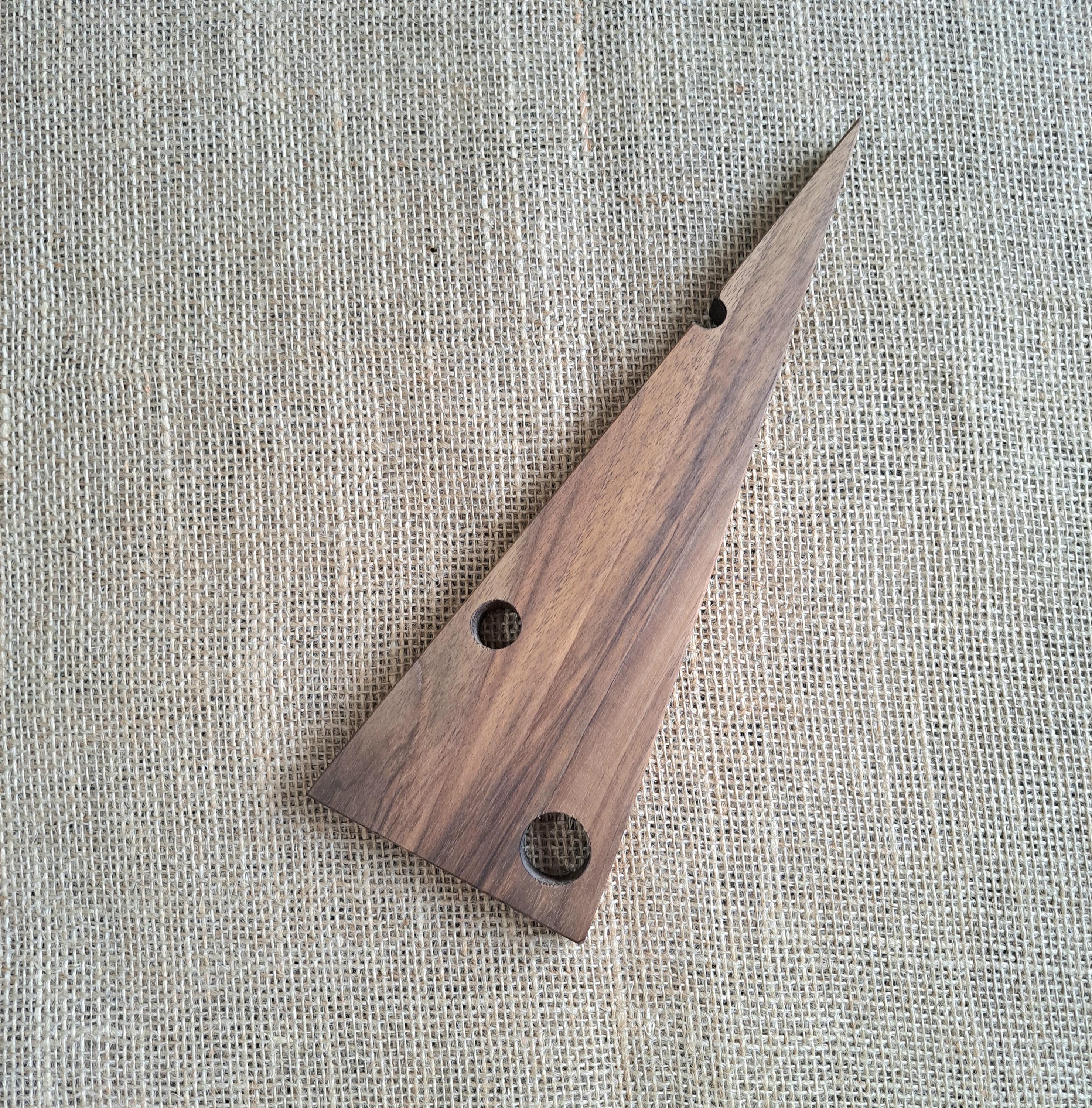 Handmade Walnut Cheese Wedge Serving Boards Set, Rustic Charcuterie Wood (Set of 4) — image 3