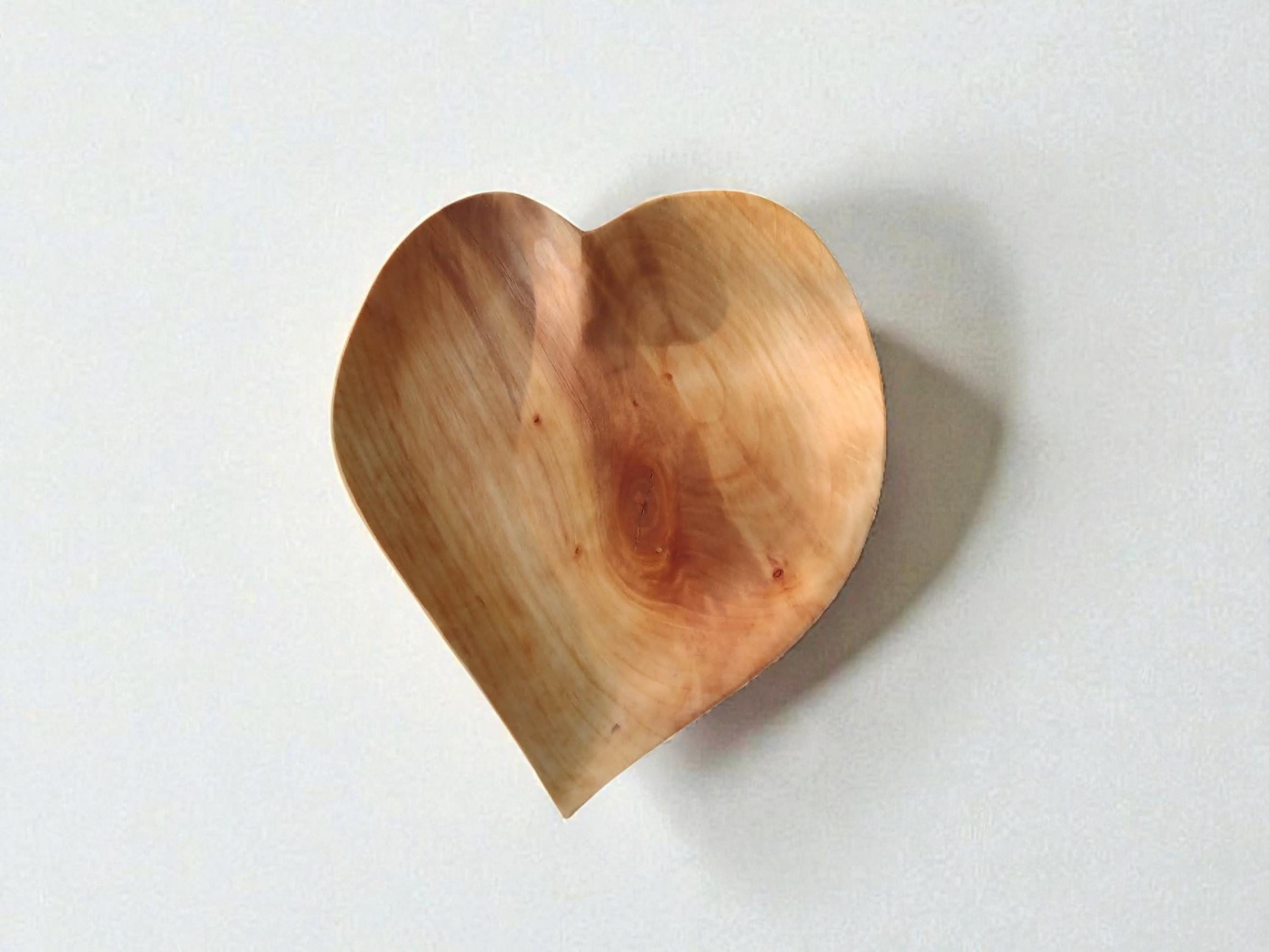 Handmade Wooden Trinket Bowls: Carved Wood Jewelry Tray, Serving Dish. Valentines Day Gift