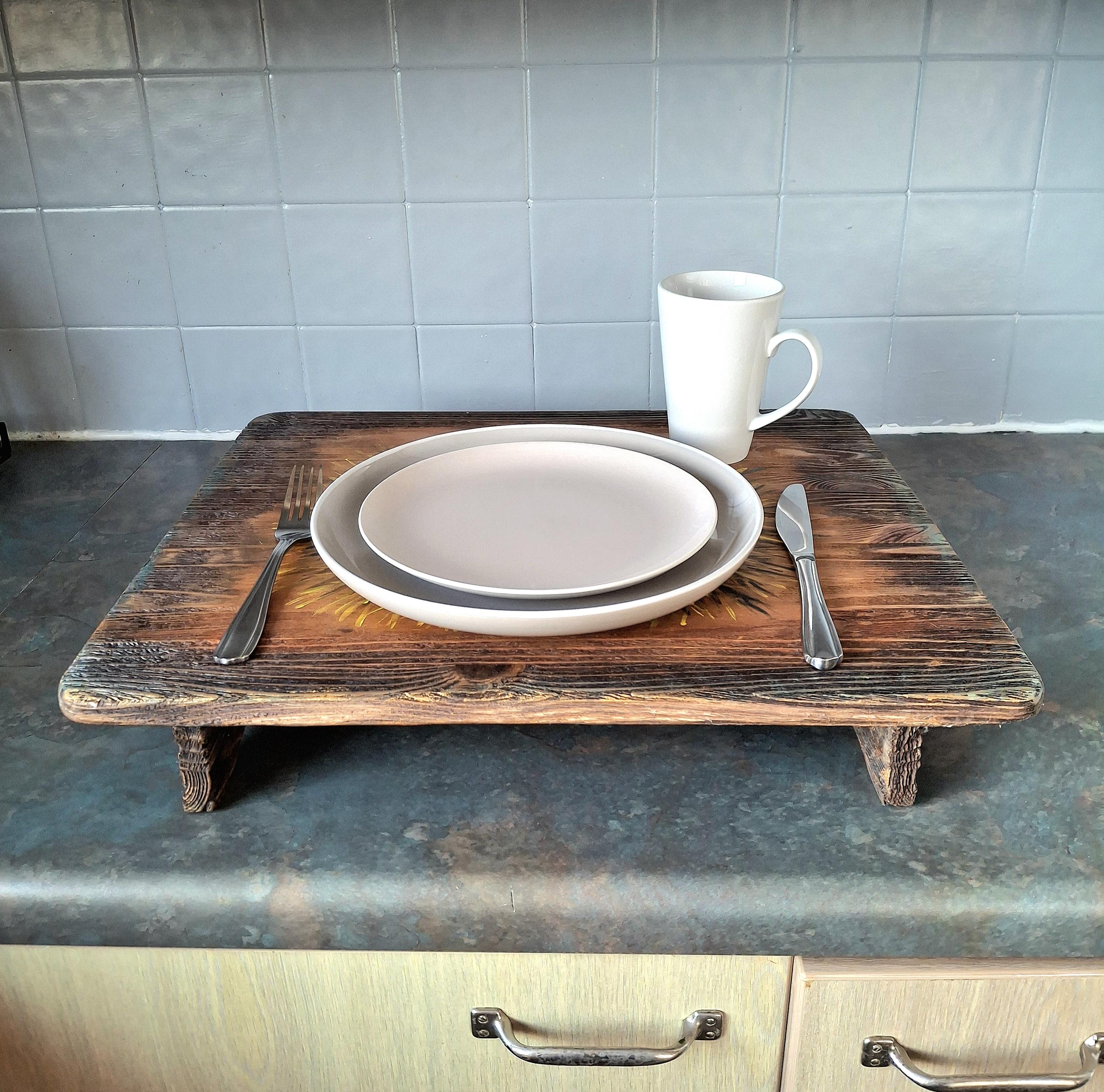 HandmadeTtray with brush-texturing and Hand-Painting: Rustic Farmhouse Decor — image 7