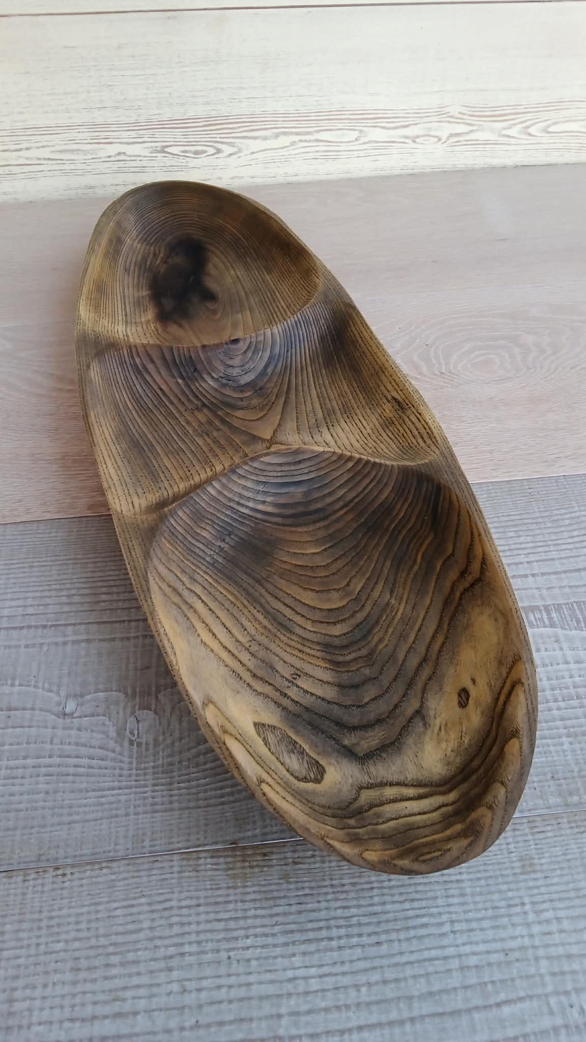 Handmade Wooden Bowls: Rustic Serving Platter, Snack Dish — image 10