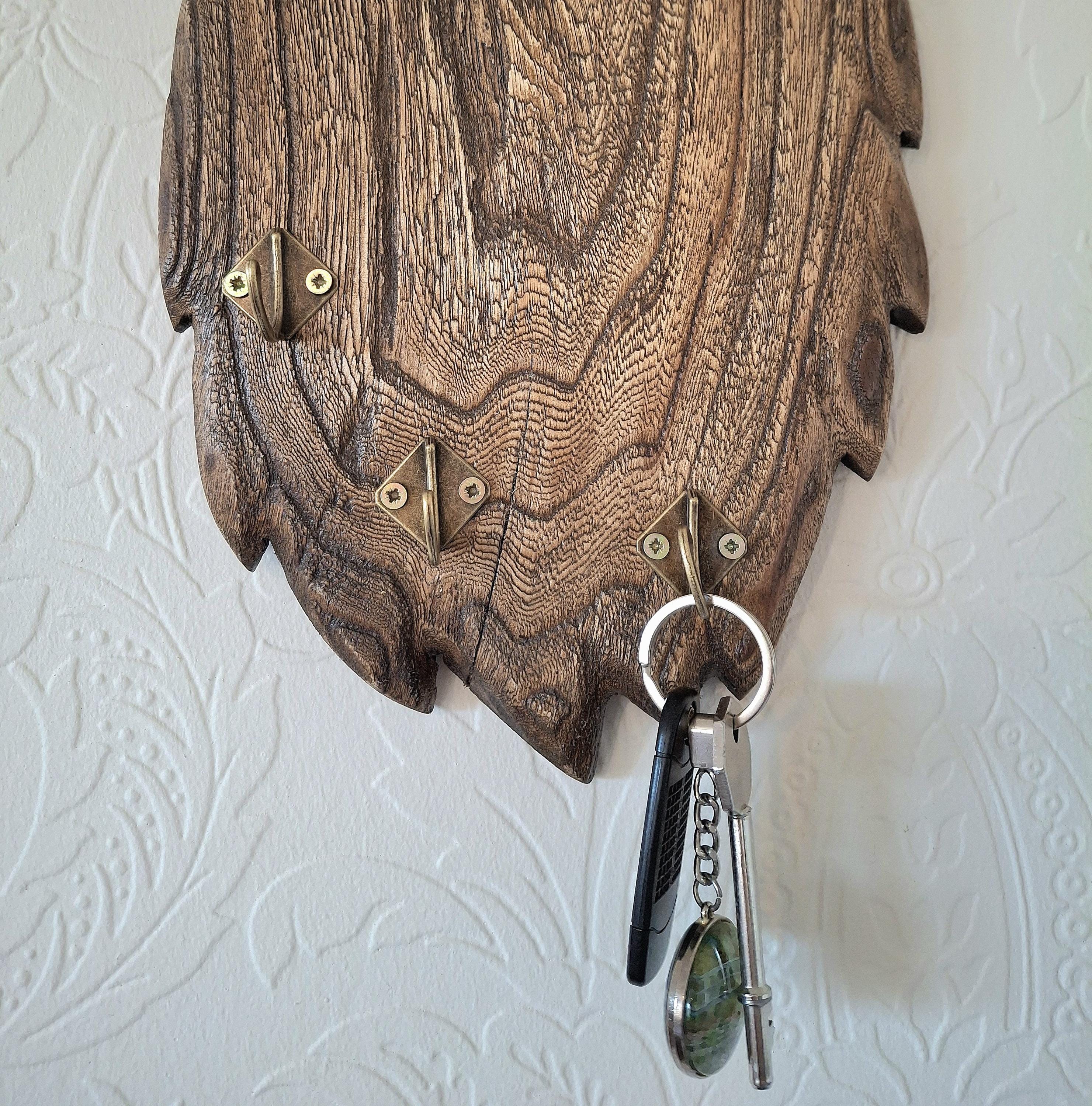 Handmade Elm Coat Rack: Rustic Farmhouse Wall Hanger — image 4