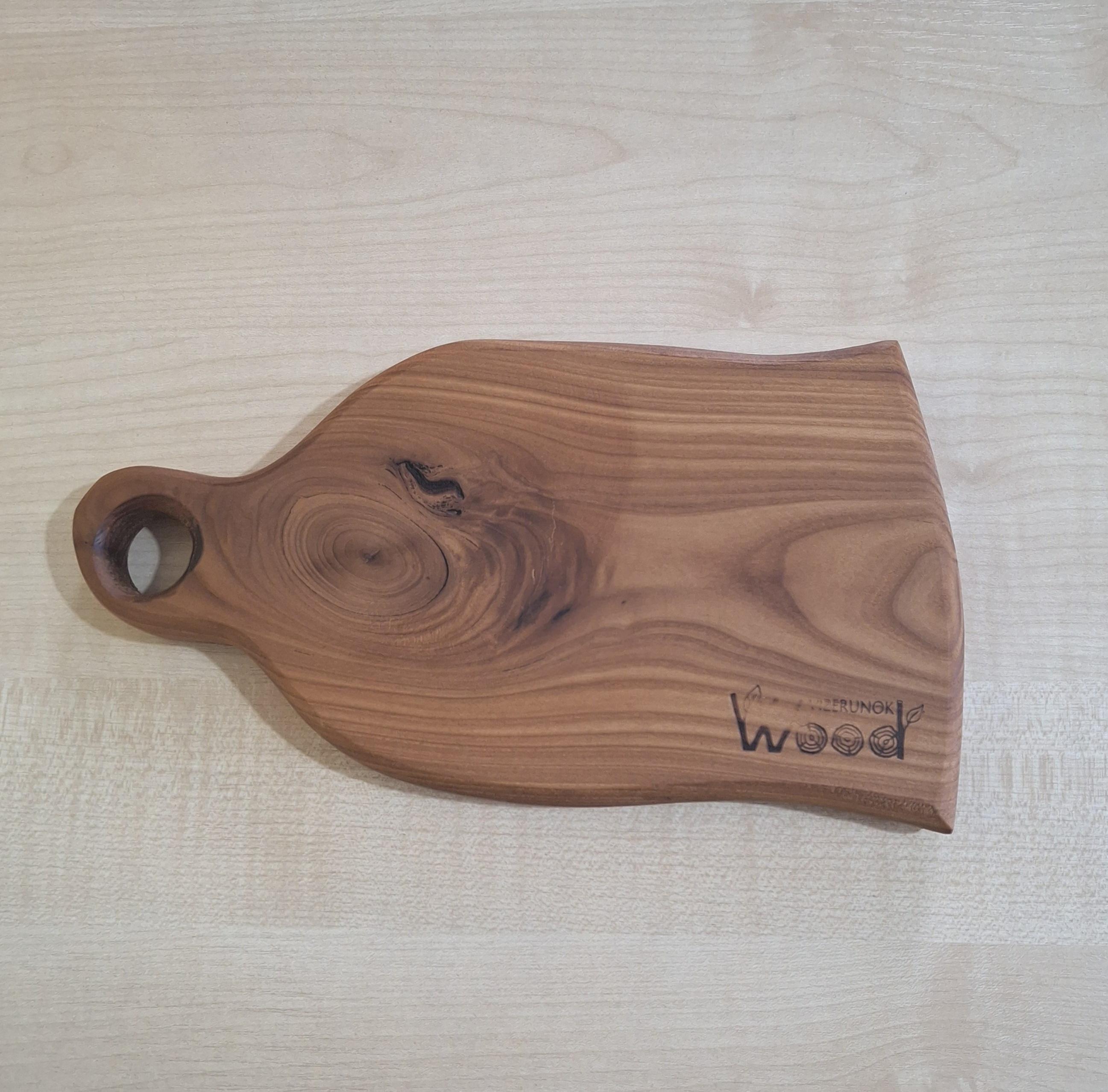 Handmade Russian Olive Wood Bowl, Rustic Serving Platter — image 4
