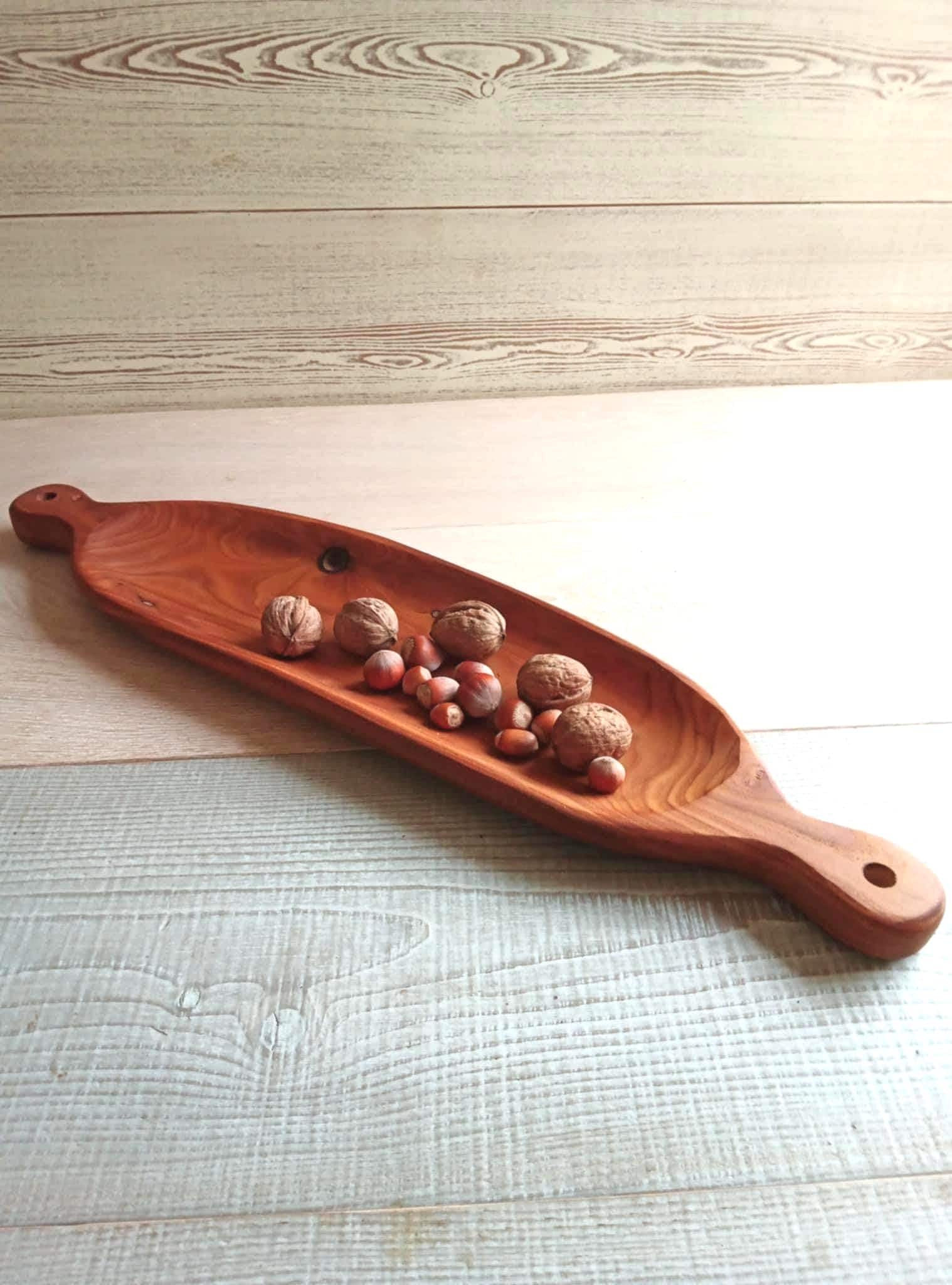 Handmade Wooden Serving Platter: Rustic Tapas Dish, Unique Tableware — image 3