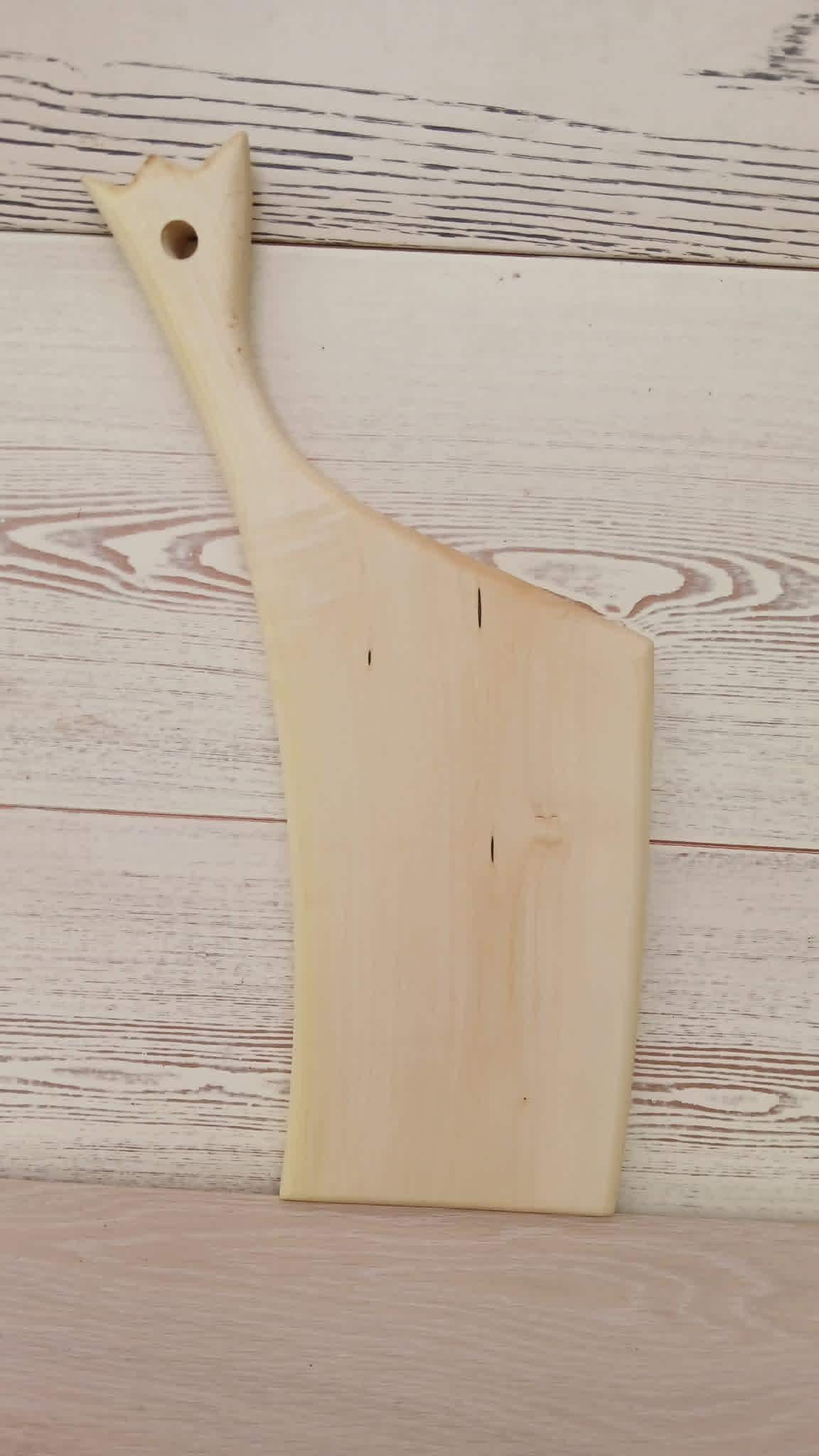 Solid Walnut Wood Chopping Board, Rustic Farmhouse Kitchen Decor, Asymmetric Handle — image 8