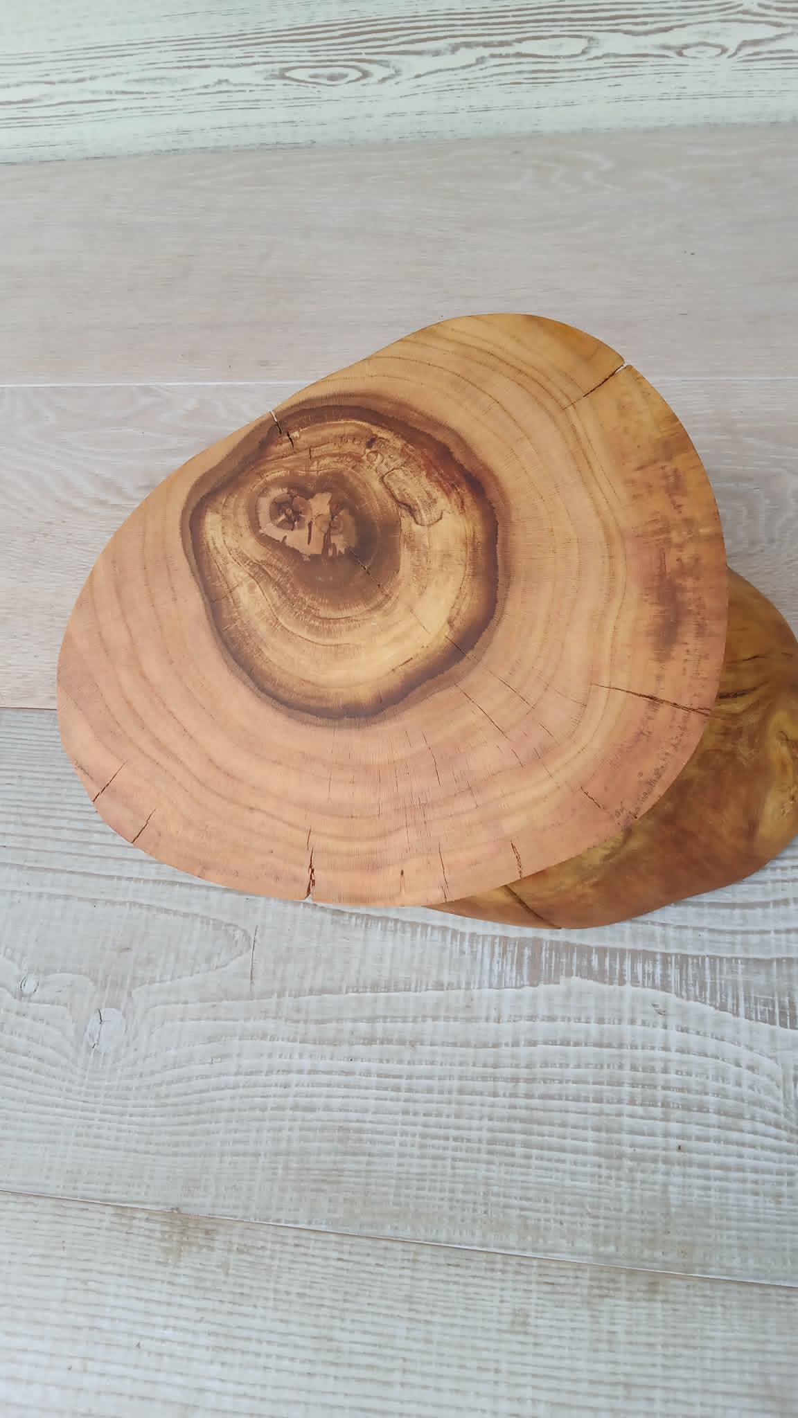 Hand Carved American Maple Root Burl Wooden Bowl: Rustic Serving Platter — image 9