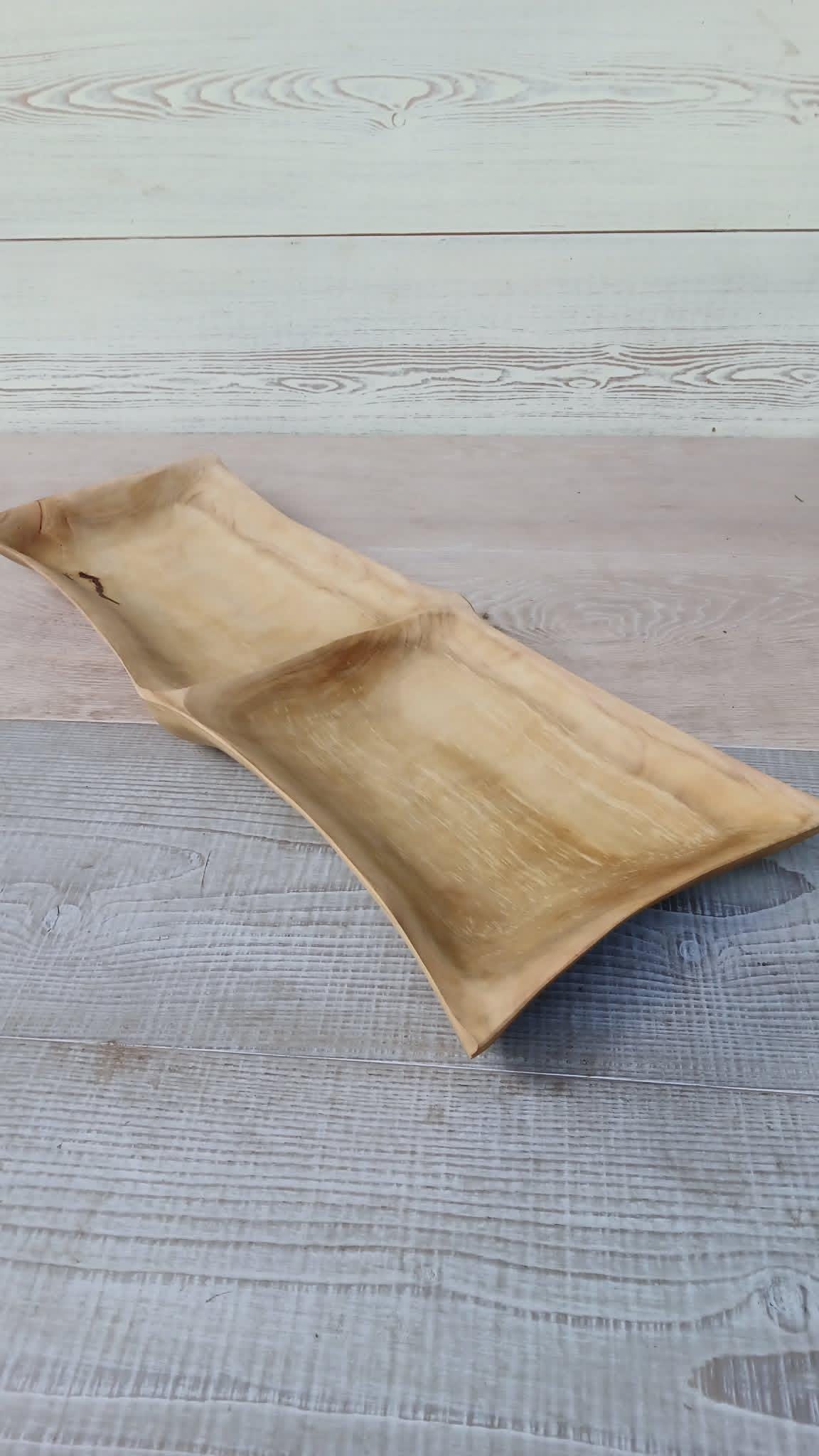 Hand Carved Pear Wood Bowl: Rustic Salad, Fruit, Eco-Friendly Wooden Bowl — image 5